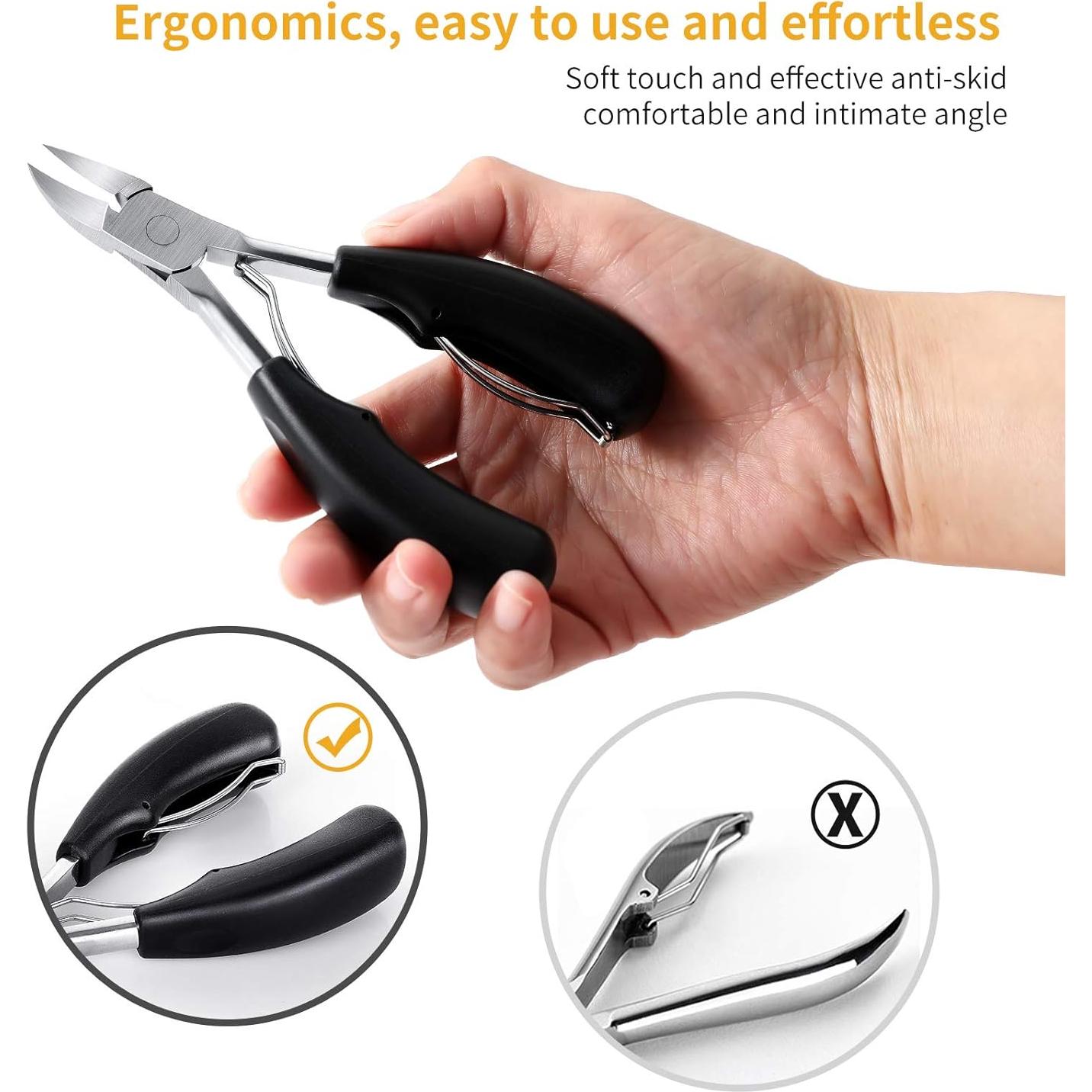 Cortauñas Profesional Aogeili para Uñas Gruesas y Encarnadas