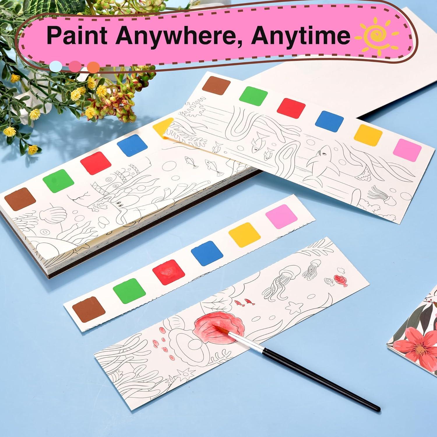 Set de Pintura Acuarela Cavnewt 4Pack para Niños