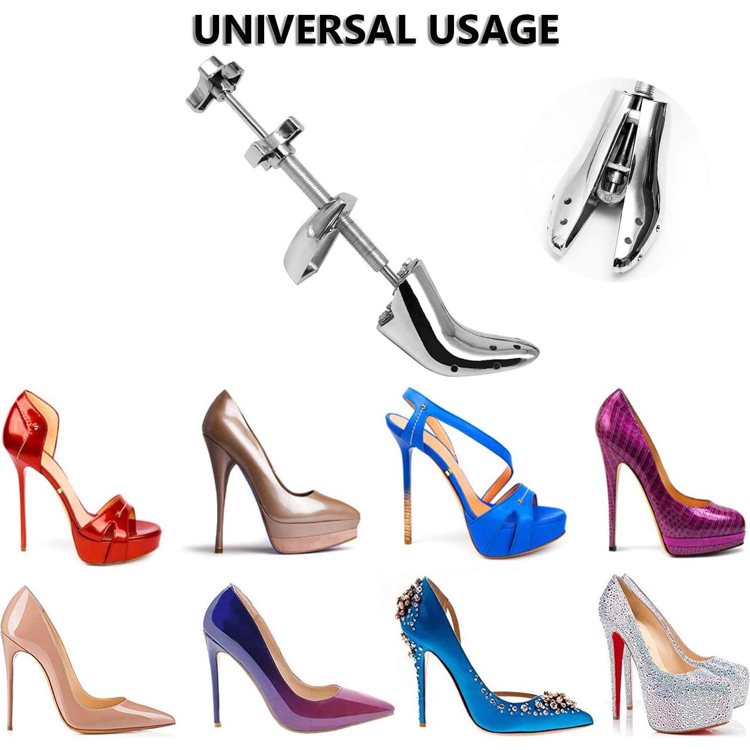 Estirador de Zapatos Profesional de Metal Ajustable 2 Piezas