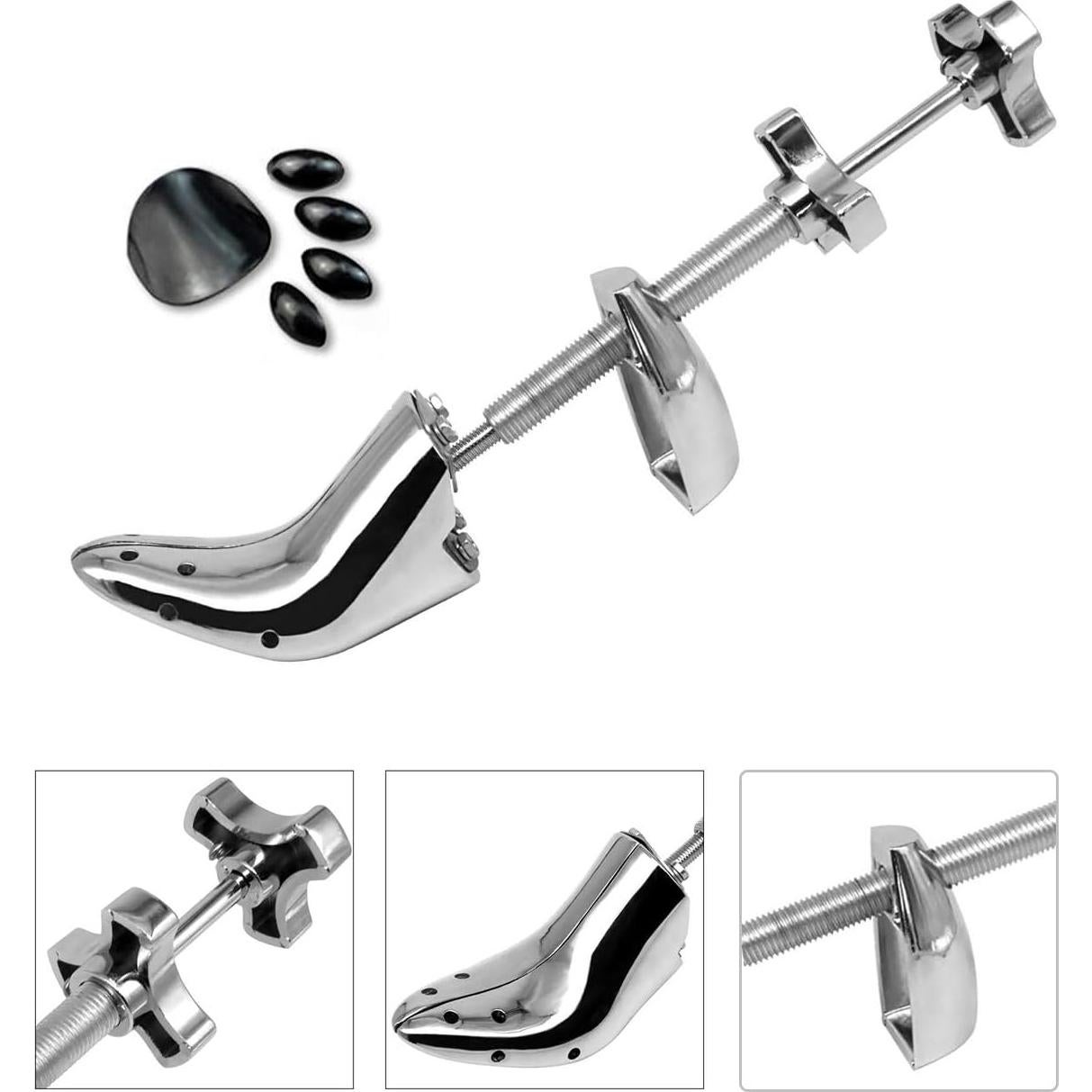Estirador de Zapatos Profesional de Metal Ajustable 2 Piezas