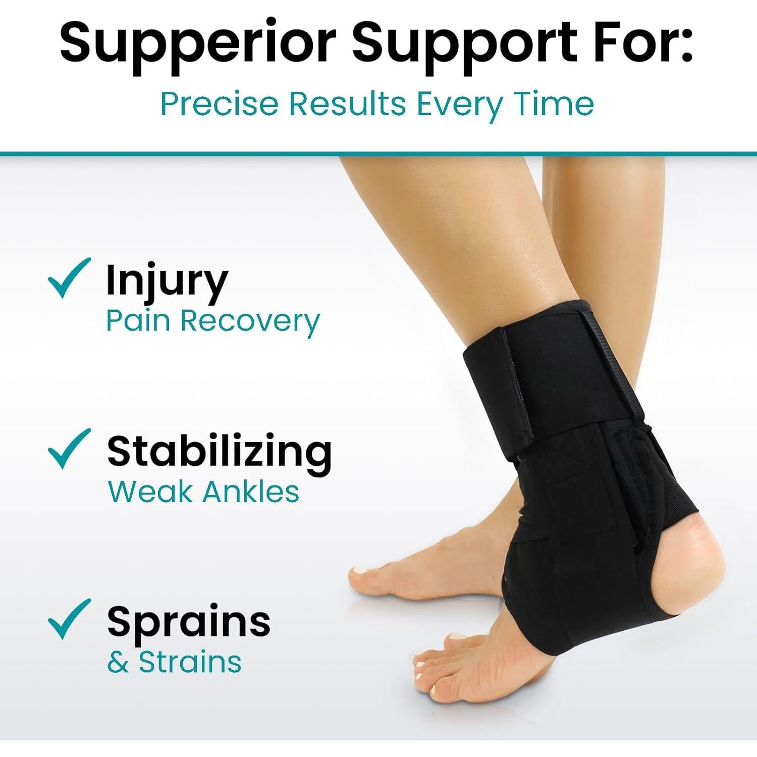 Férula de Tobillo Ajustable Vive Health - Soporte Unisex para Esguince