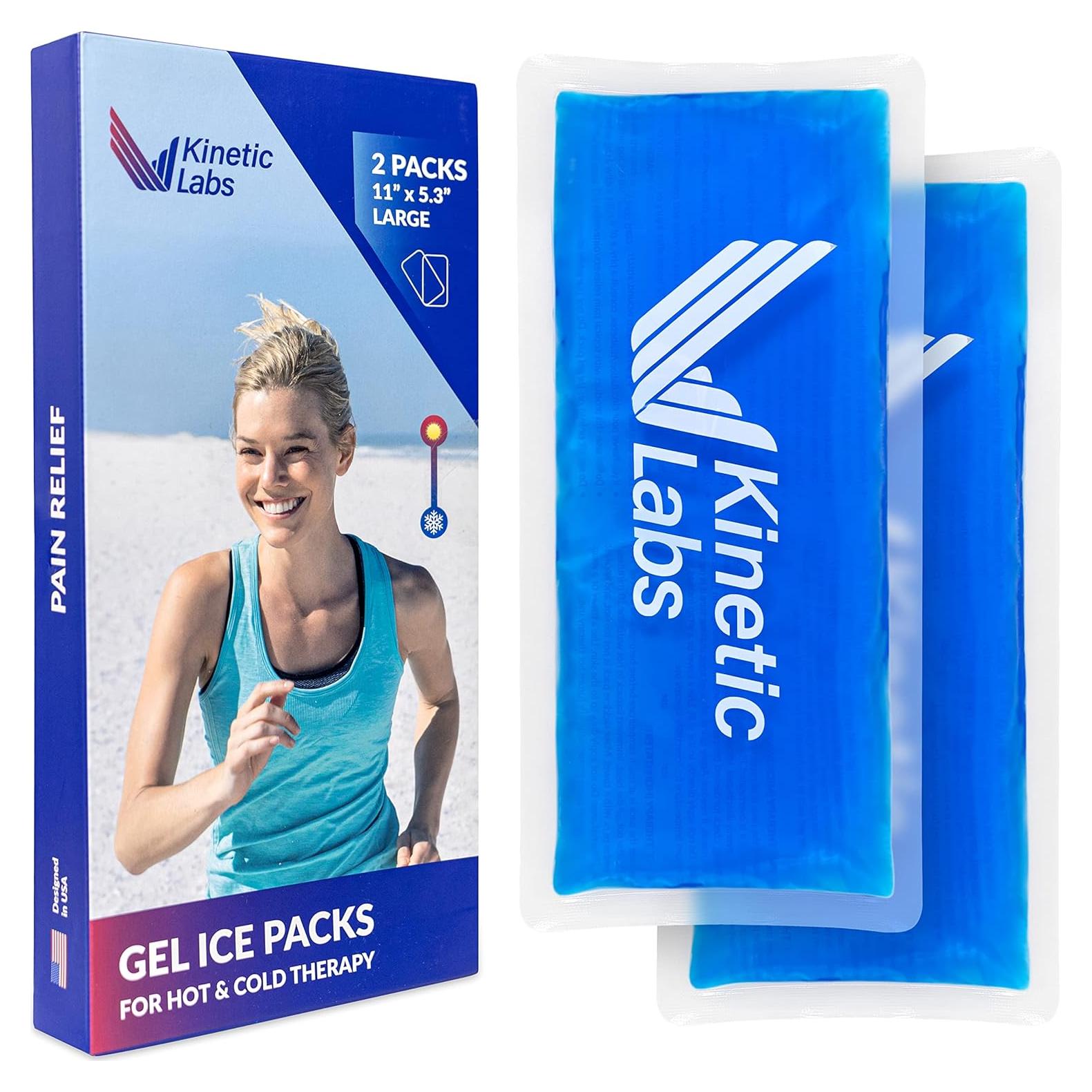 Paquete de Hielo de Gel Reutilizable Kinetic Labs - Grande 28x13.5cm