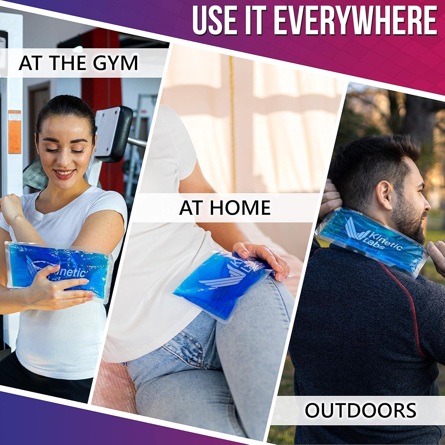 Paquete de Hielo de Gel Reutilizable Kinetic Labs - Grande 28x13.5cm