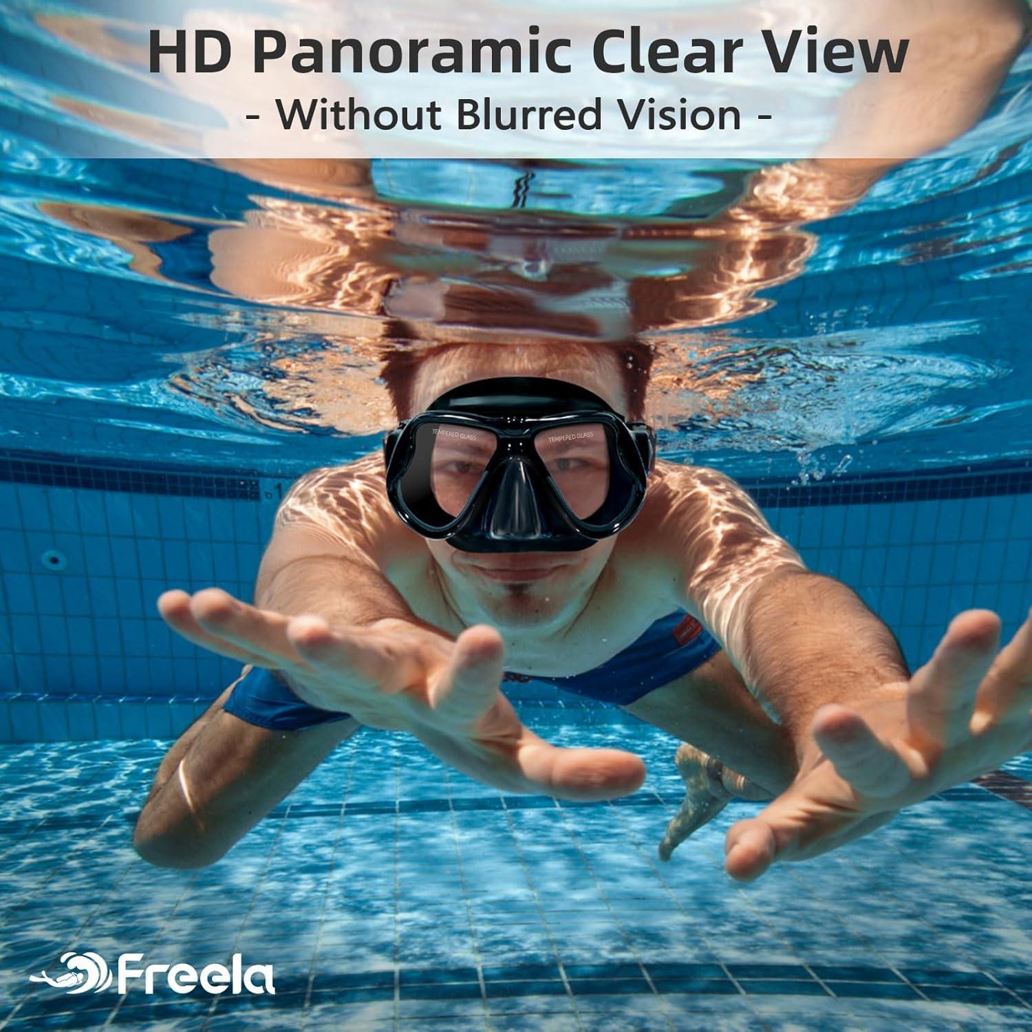 Gafas de natación Freela con cubierta para la nariz - Vista 180°