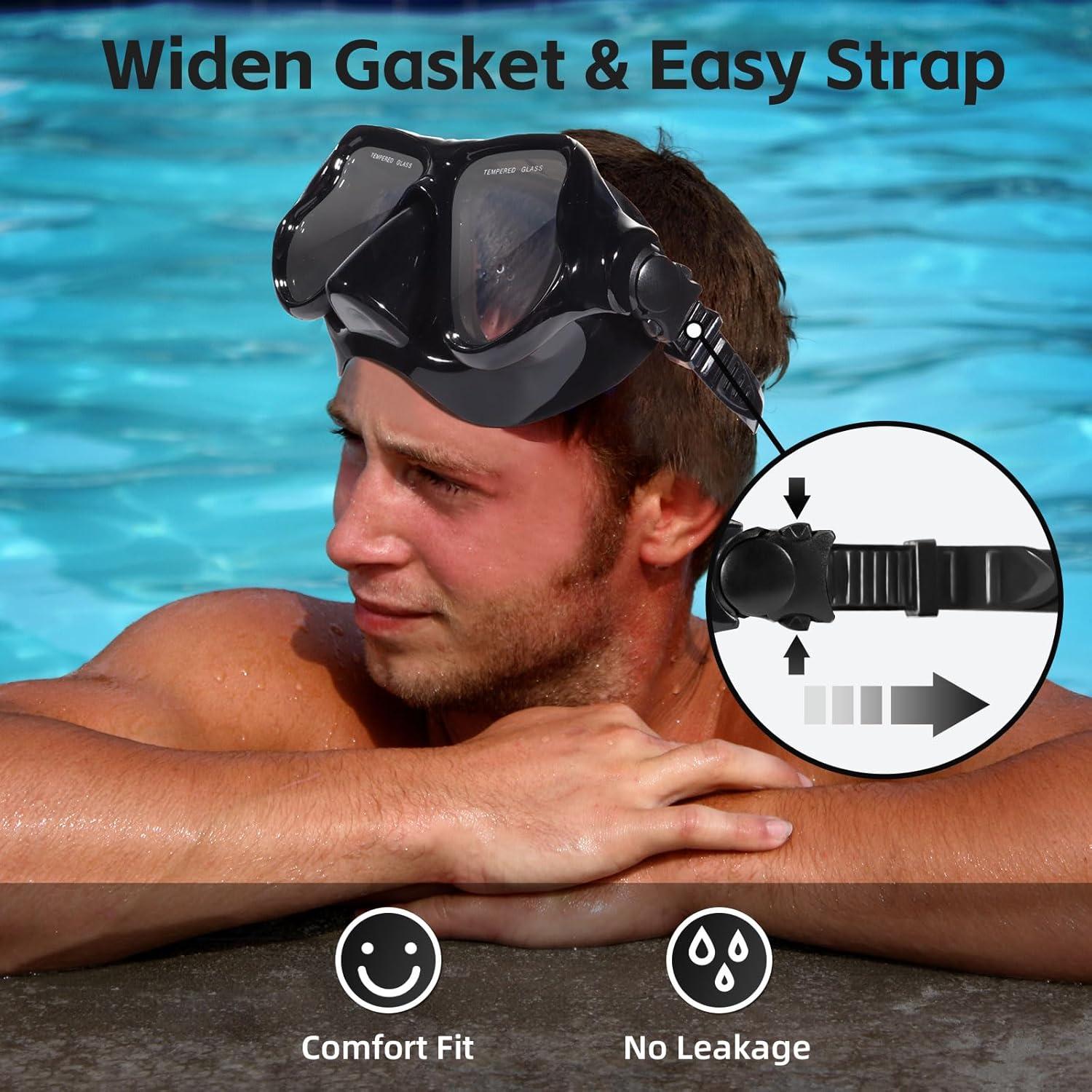 Gafas de natación Freela con cubierta para la nariz - Vista 180°