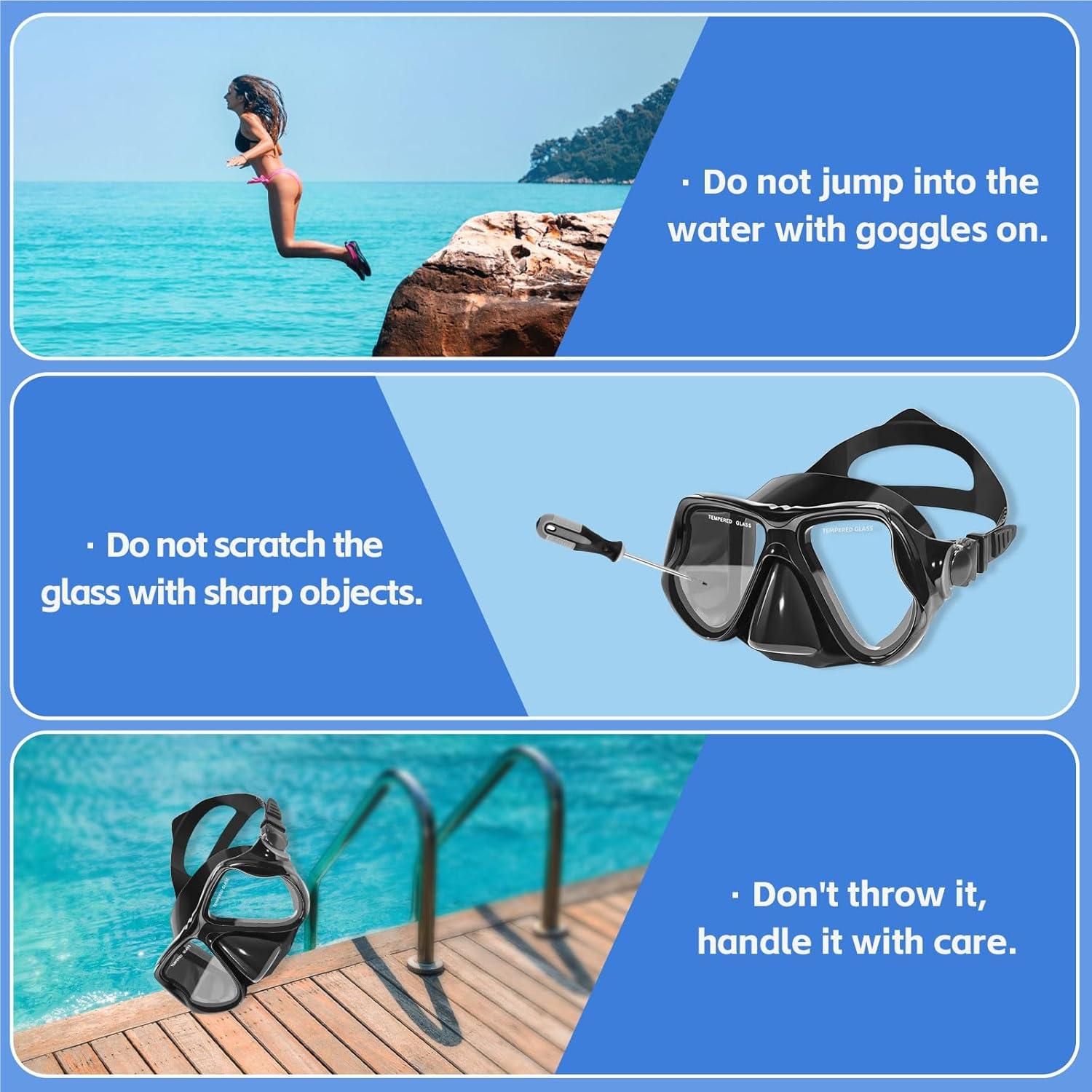 Gafas de natación Freela con cubierta para la nariz - Vista 180°