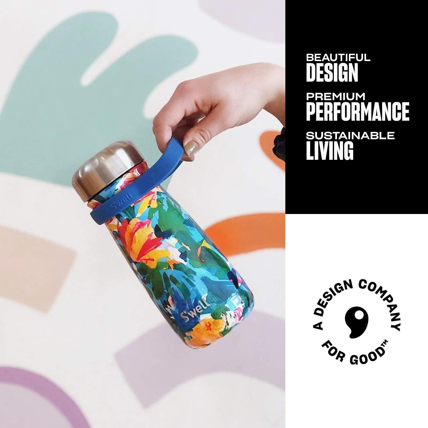 Mango de Taza de Viaje S'well Azul 20oz (591ml) Reutilizable