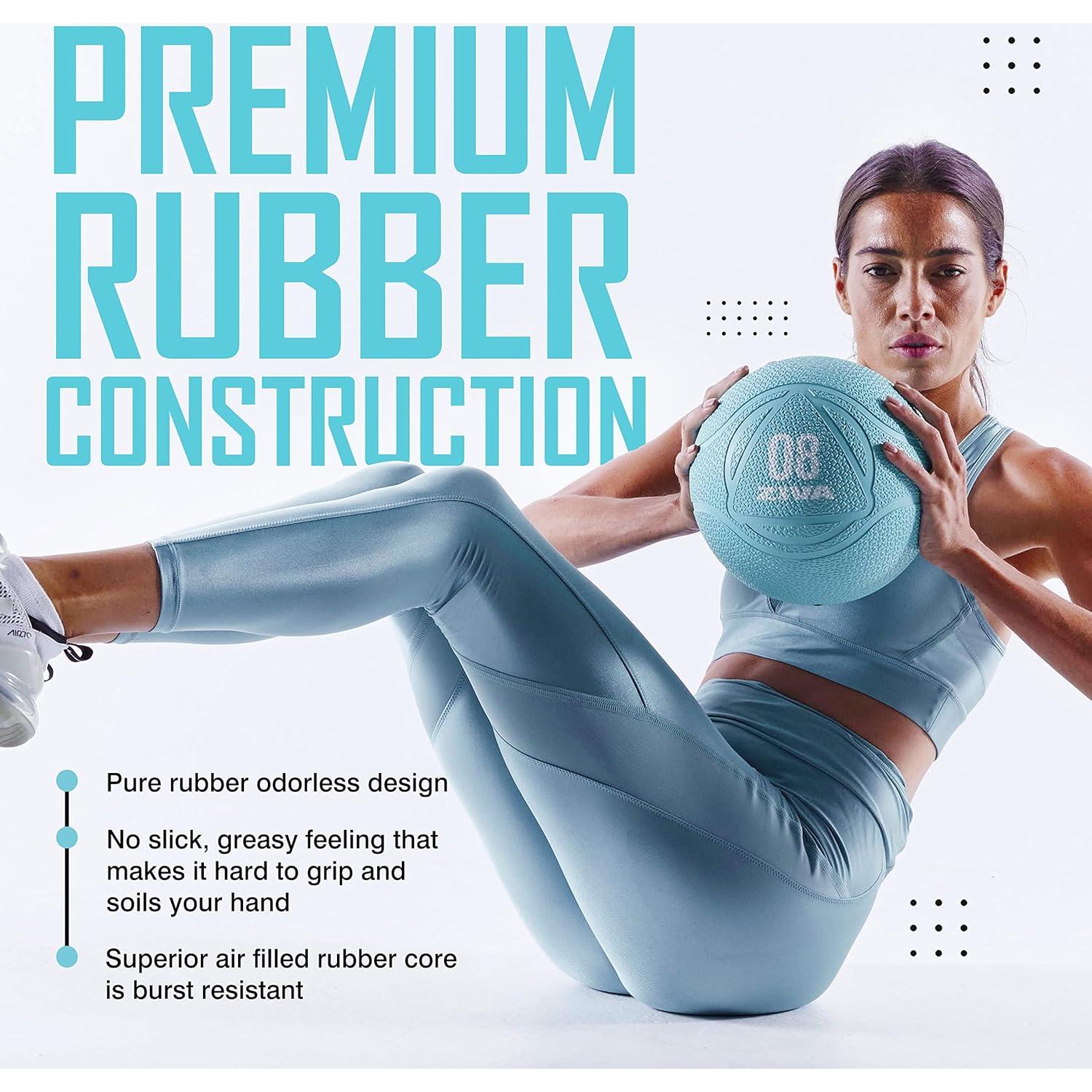 Bola Medicinal ZIVA 1.8 kg Turquesa - Goma Texturizada