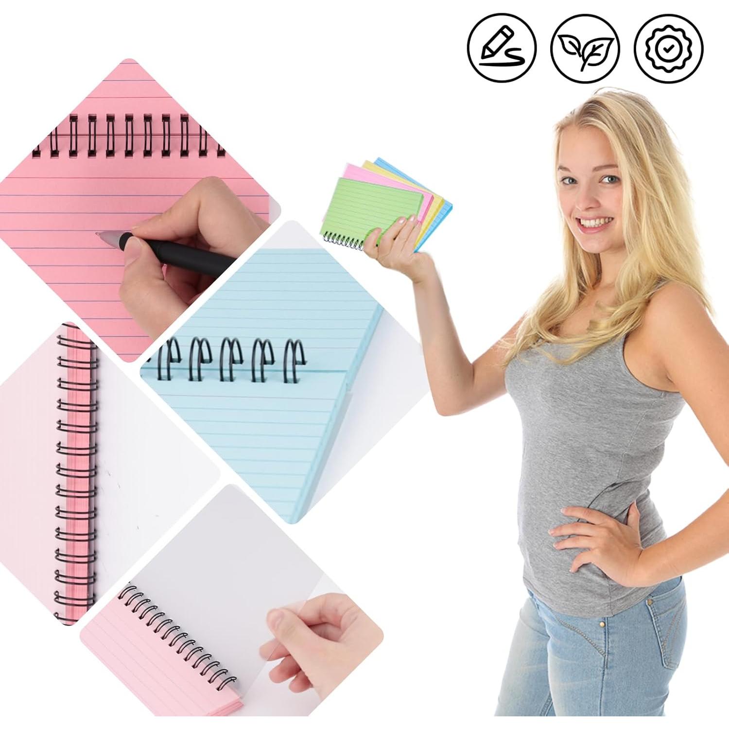 Koogel 400 Tarjetas de Índice 10x15 cm con Cubiertas Impermeables