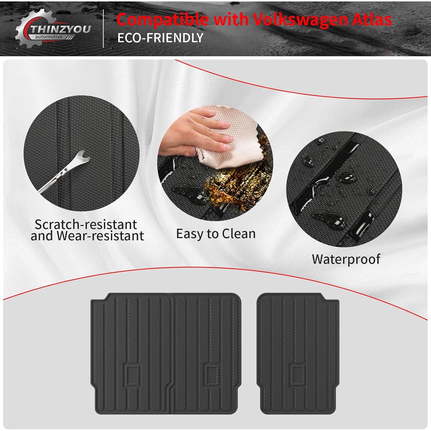 Tapete de Carga Trasero Thinzyou para Volkswagen Atlas 2018-2025