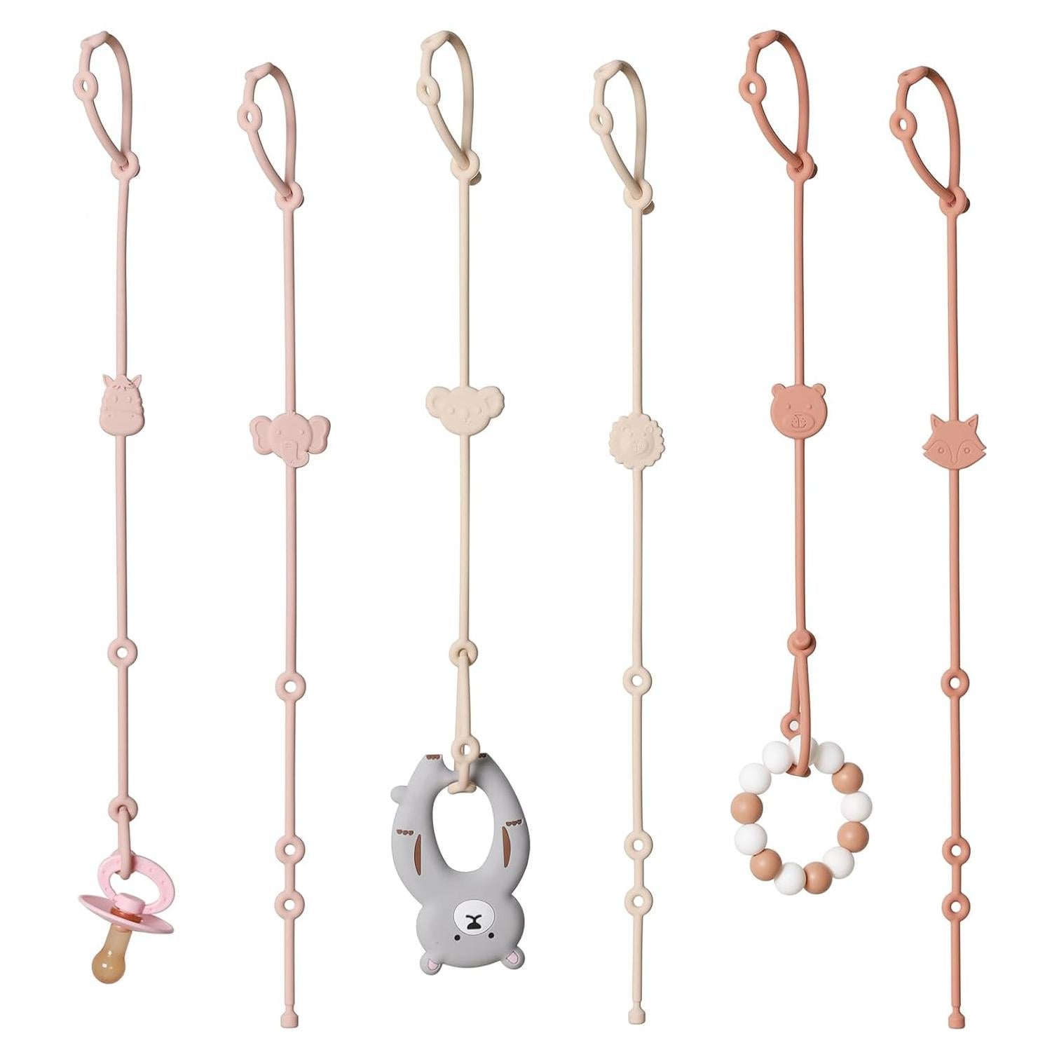 Correas de Silicona ROCCED para Juguetes de Bebé 6pcs
