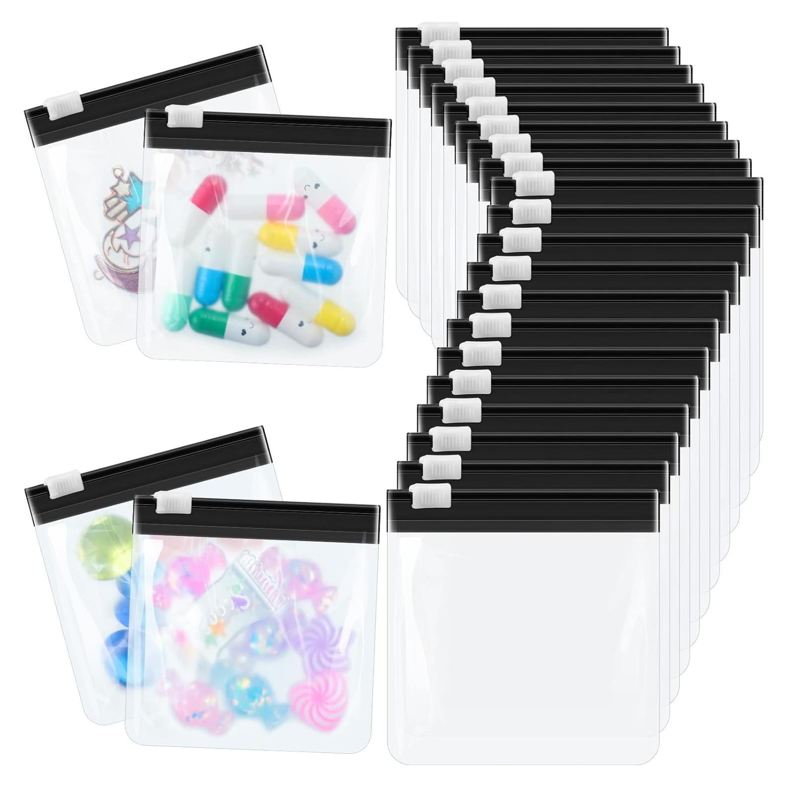 Juego de 24 Bolsas de Píldoras Reutilizables Handepo 7.5x7.5cm