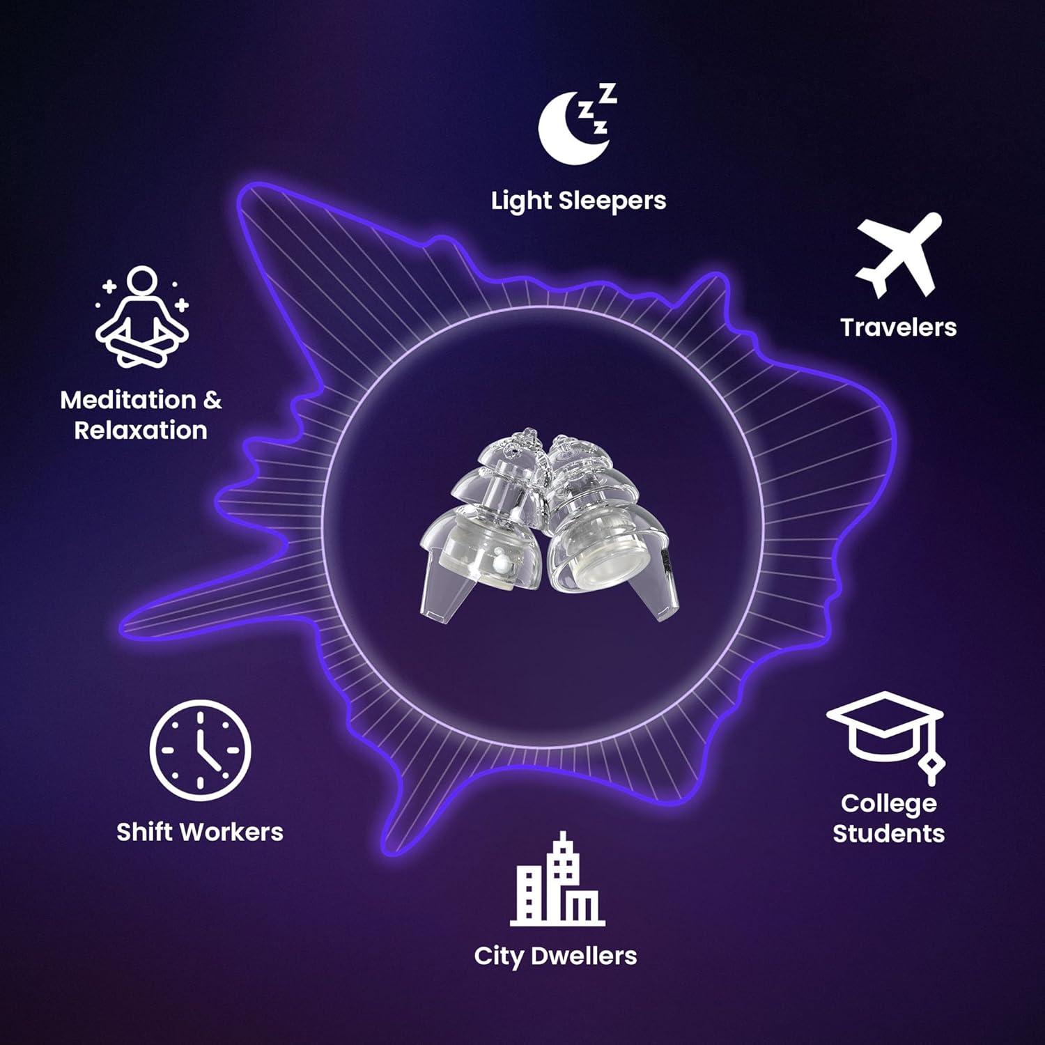 Tapones para Oídos Eargasm Todo-Noche Pequeños - Reducción de Ruido