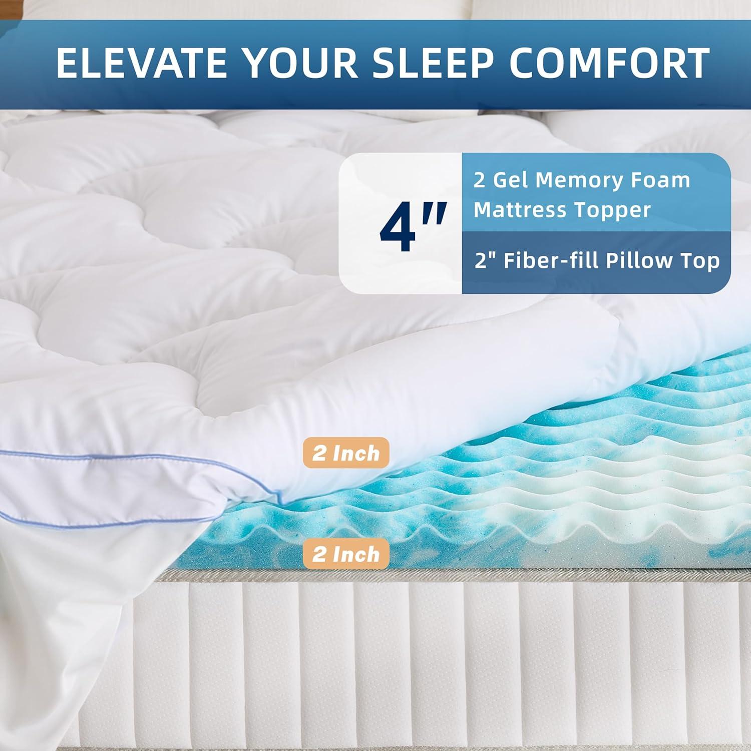 Colchón Topper Espuma Viscoelástica AMICLIBER Reina 10 cm