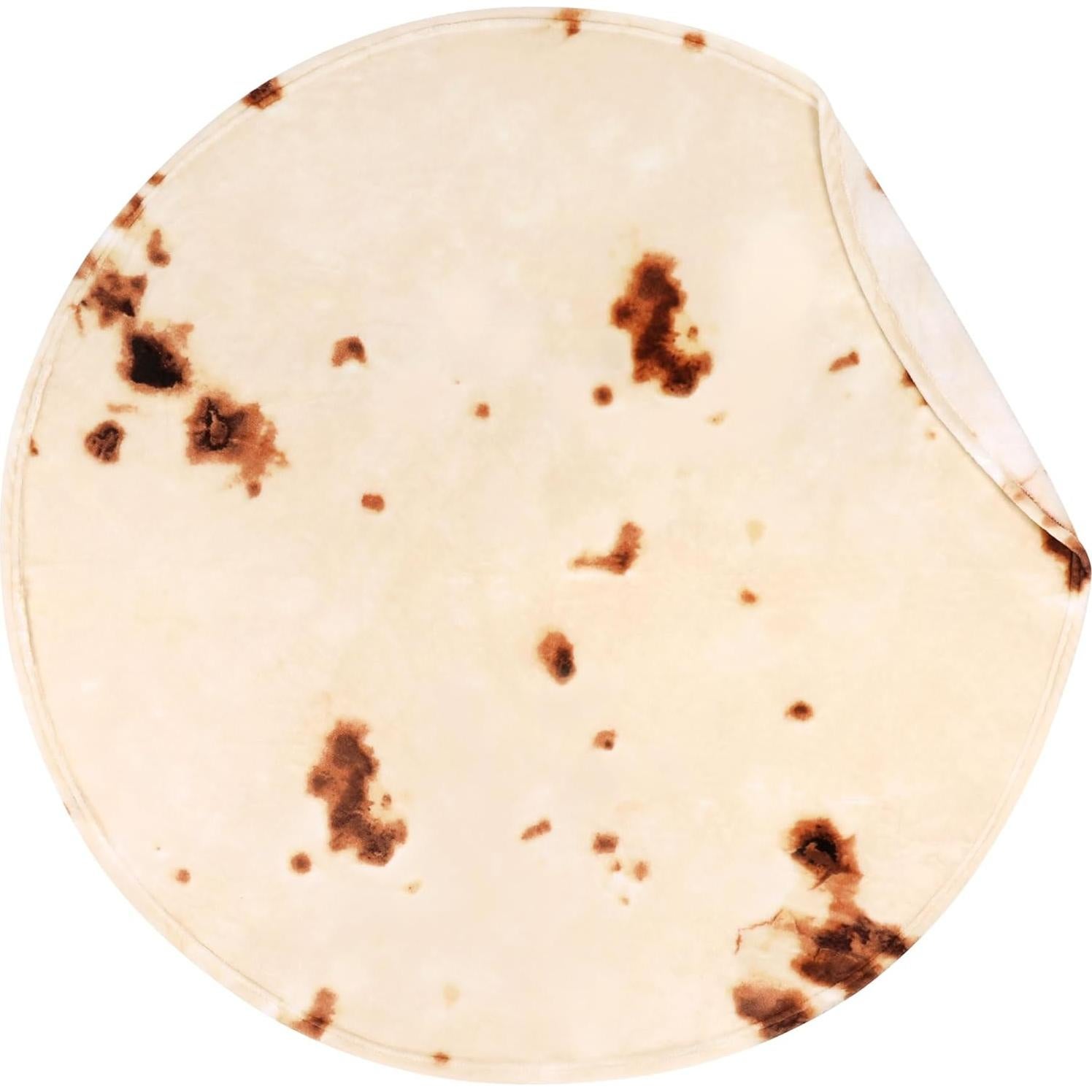 Manta de Tortilla Burrito SeaRoomy Beige 91 cm Suave y Divertida