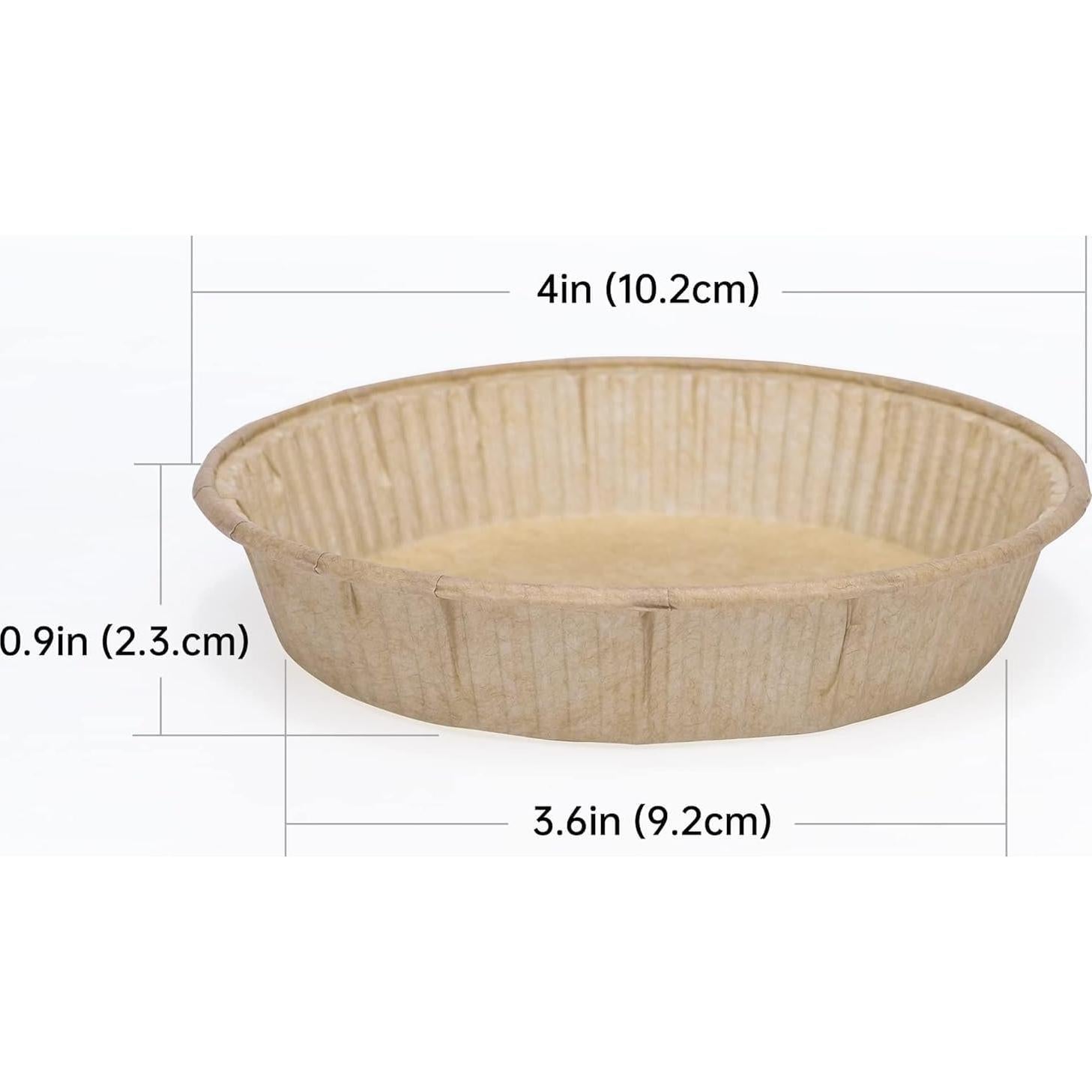 200 Moldes Mini Tartas de Papel Bake Choice 4" Redondos Antiadherentes