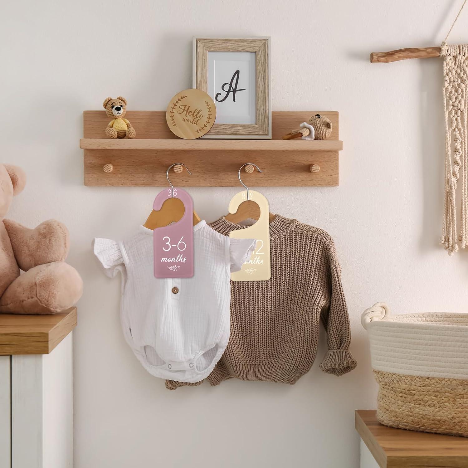 Divisores de Armario para Bebés Whaline, 8 Piezas Acrílico 17x7.5cm