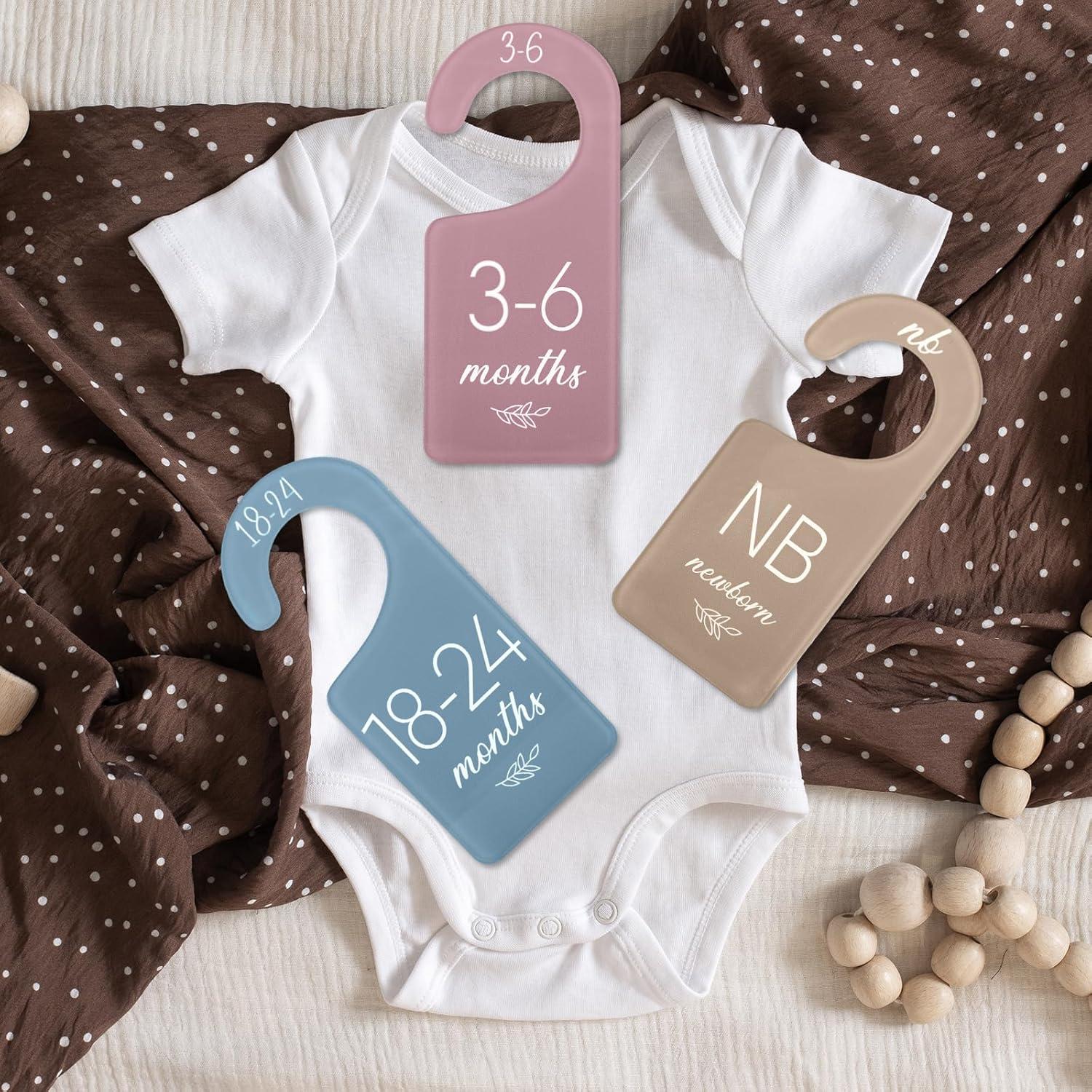 Divisores de Armario para Bebés Whaline, 8 Piezas Acrílico 17x7.5cm