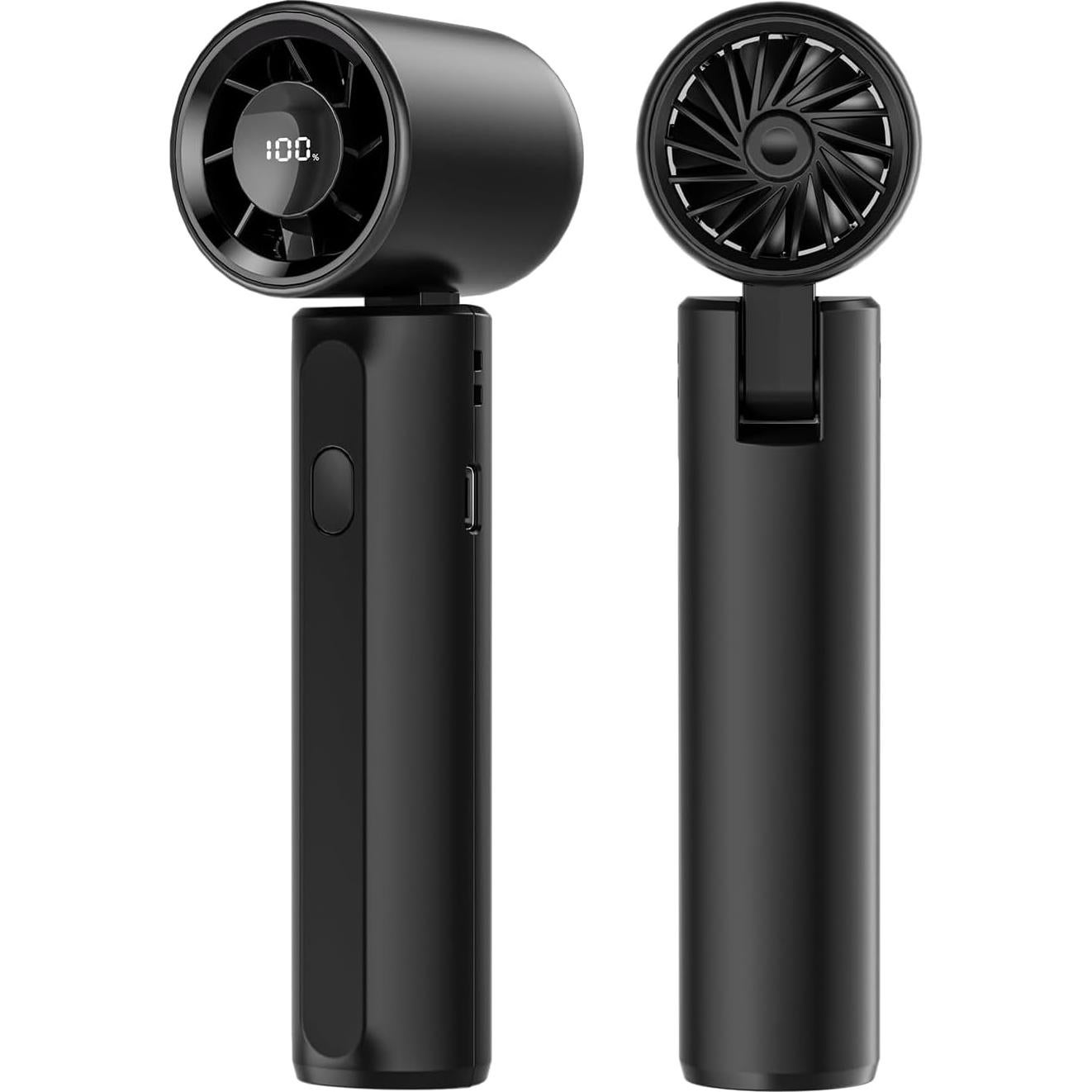 Ventilador Portátil DUOMIY G500 Mini Recargable 18000RPM Negro