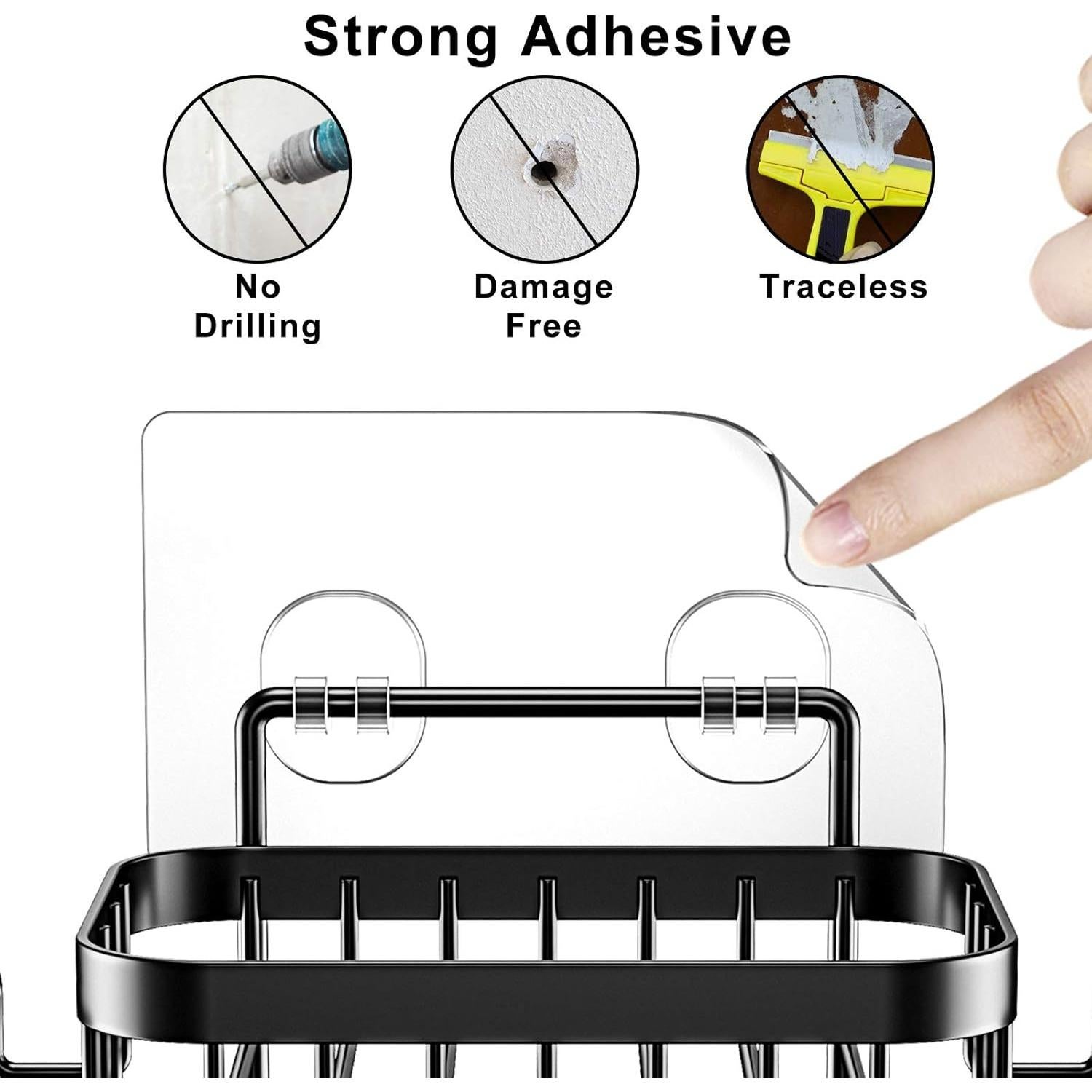 Soporte para Jabón ODesign Acero Inoxidable Negro 6 Ganchos