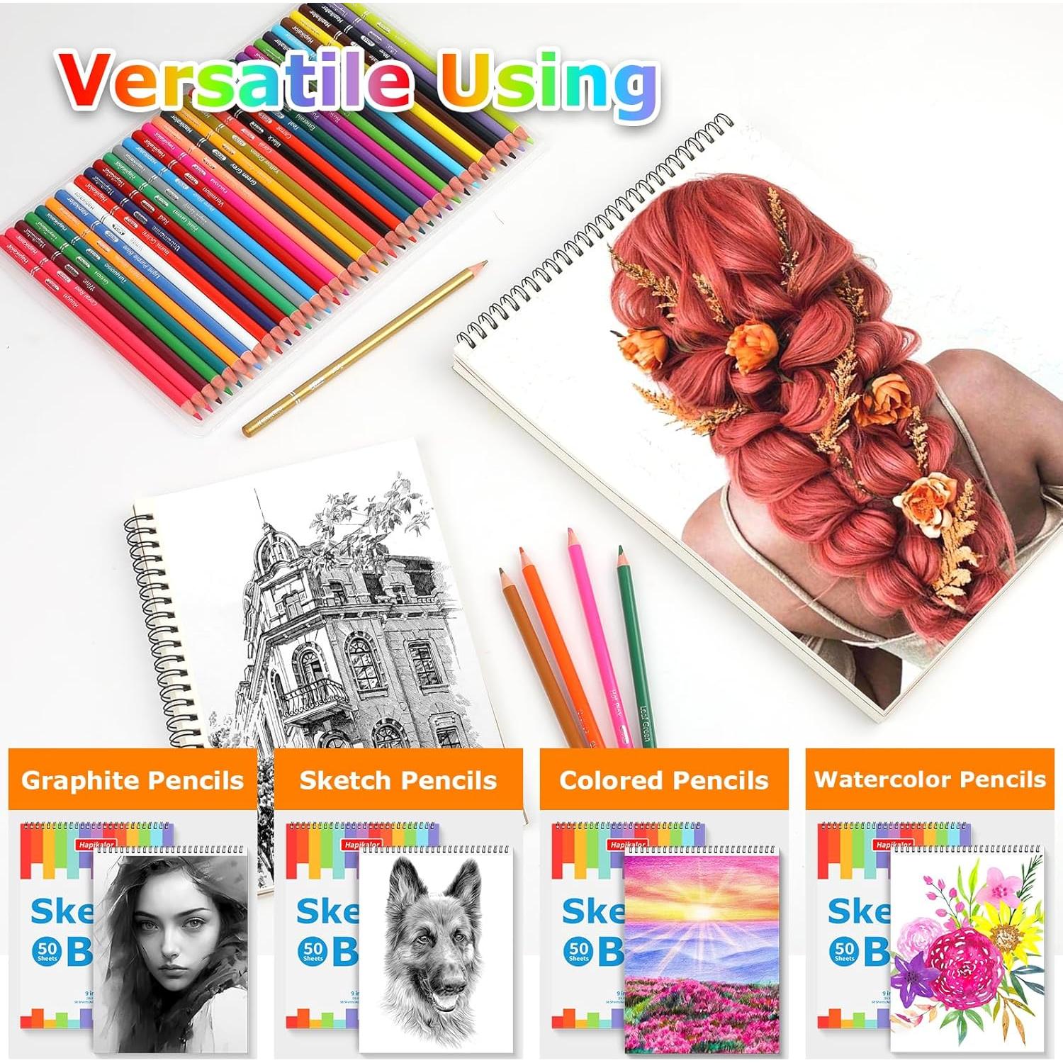 Bloc de Dibujo para Niños Hapikalor 15x23 cm Paquete de 3