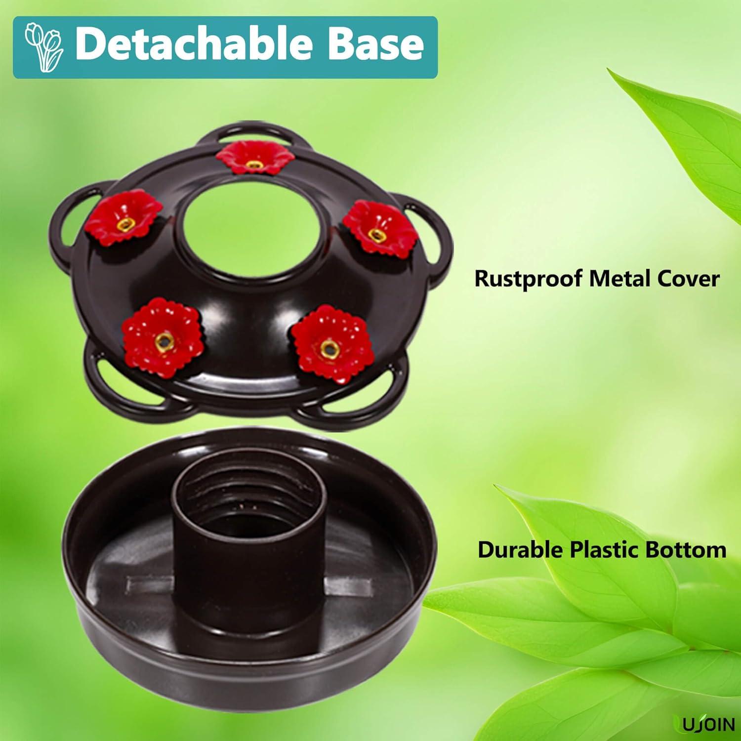 Comedero para Colibríes Tulipán LUJOIN 828 ml Vidrio Azul