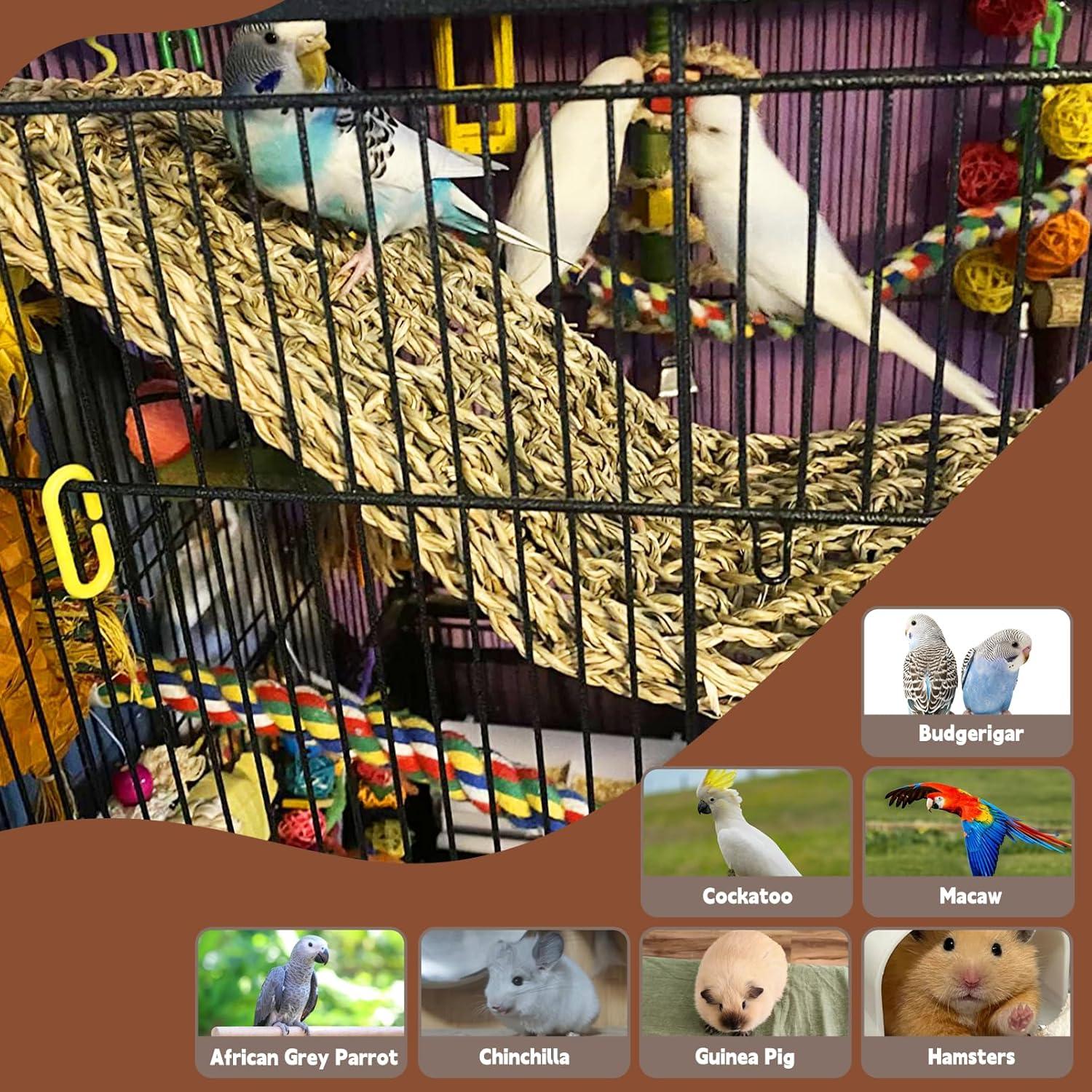 Alfombra de Hierba Marina Kathson 2 Pcs 99 x 18 cm para Aves