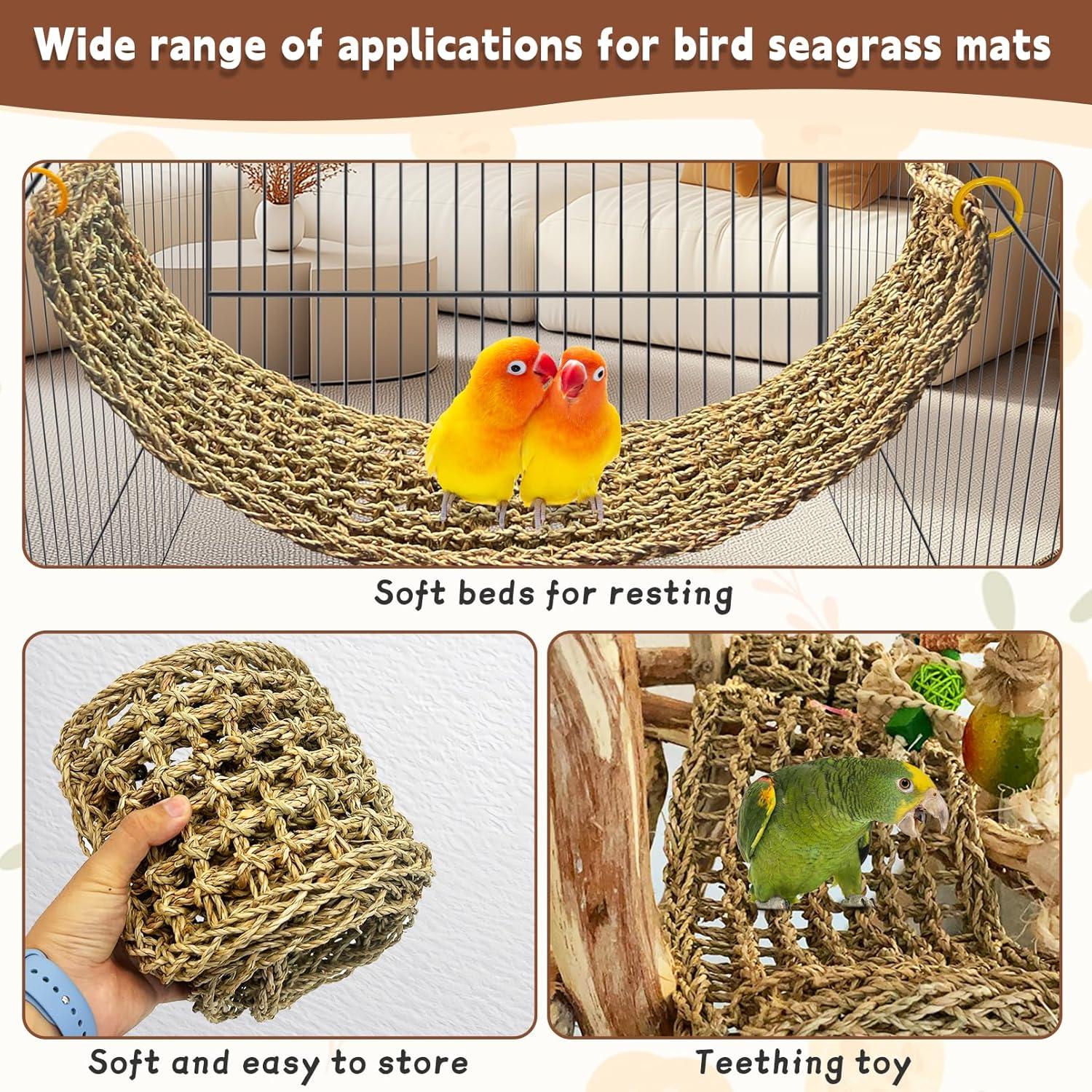 Alfombra de Hierba Marina Kathson 2 Pcs 99 x 18 cm para Aves