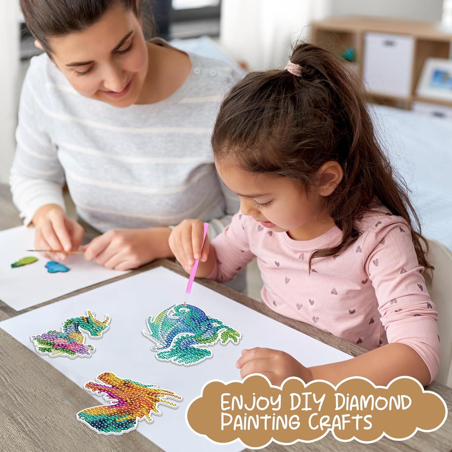 Kit de Campanas de Viento de Pintura de Diamante Sitsink - 6 Diseños Dragón