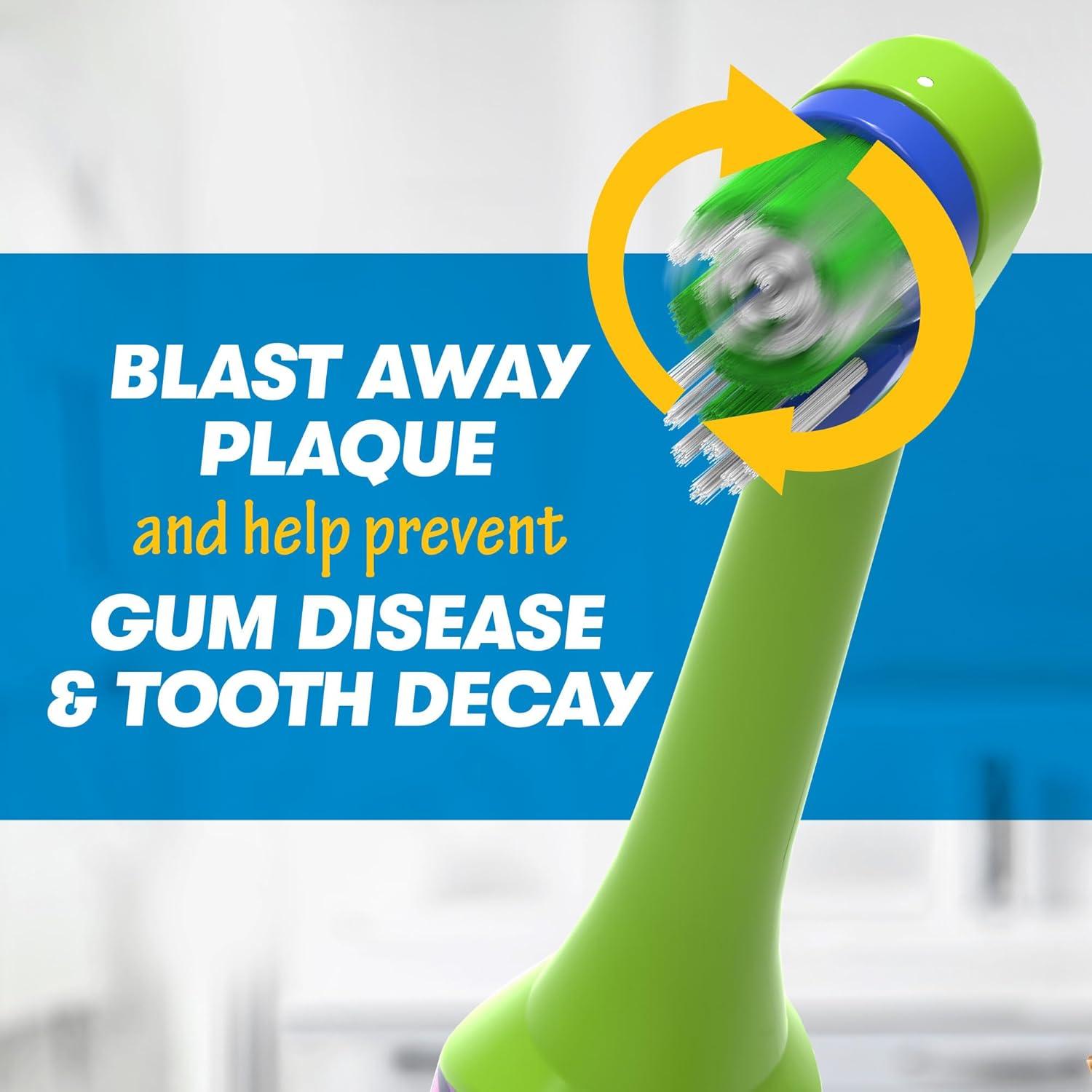 Cepillo de dientes eléctrico Firefly Tortugas Ninja 3D cerdas suaves