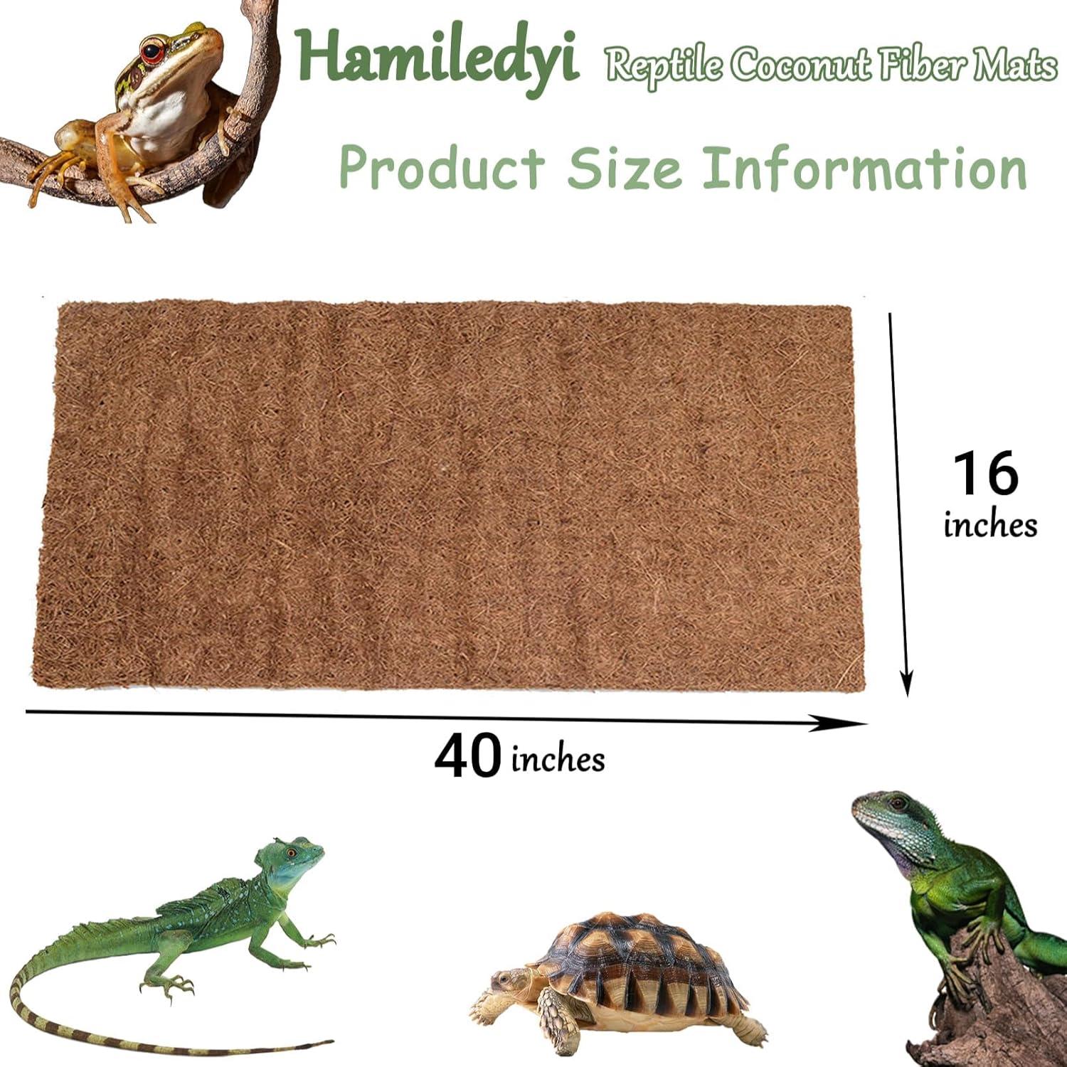 Alfombra de Reptil Hamiledyi 101.6 x 40.6 cm Fibra de Coco