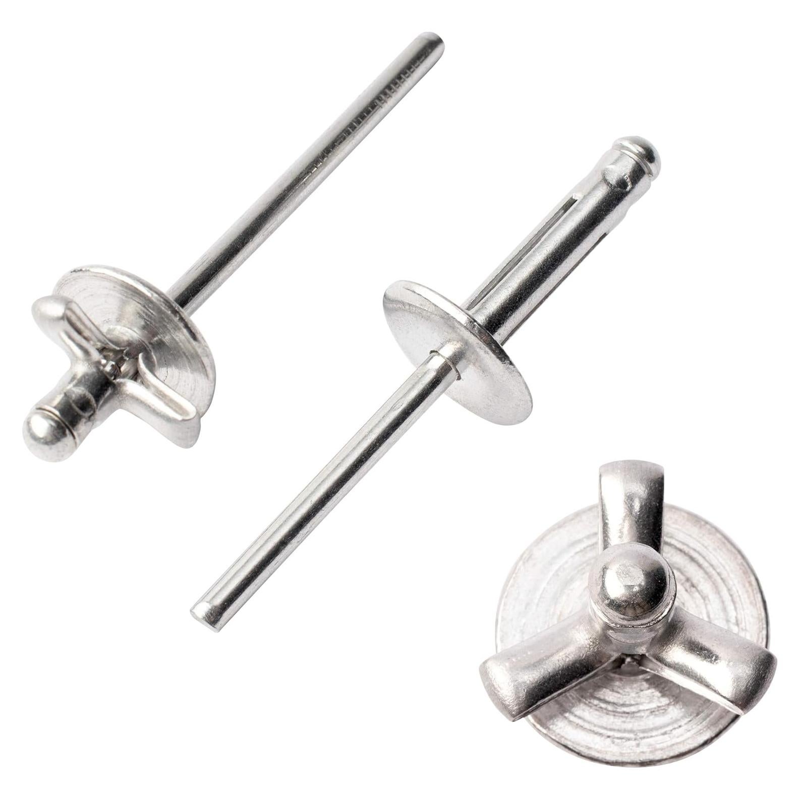 Remaches de Aluminio Tri-Fold 50pcs 4.76mm x 25.4mm XM Plata