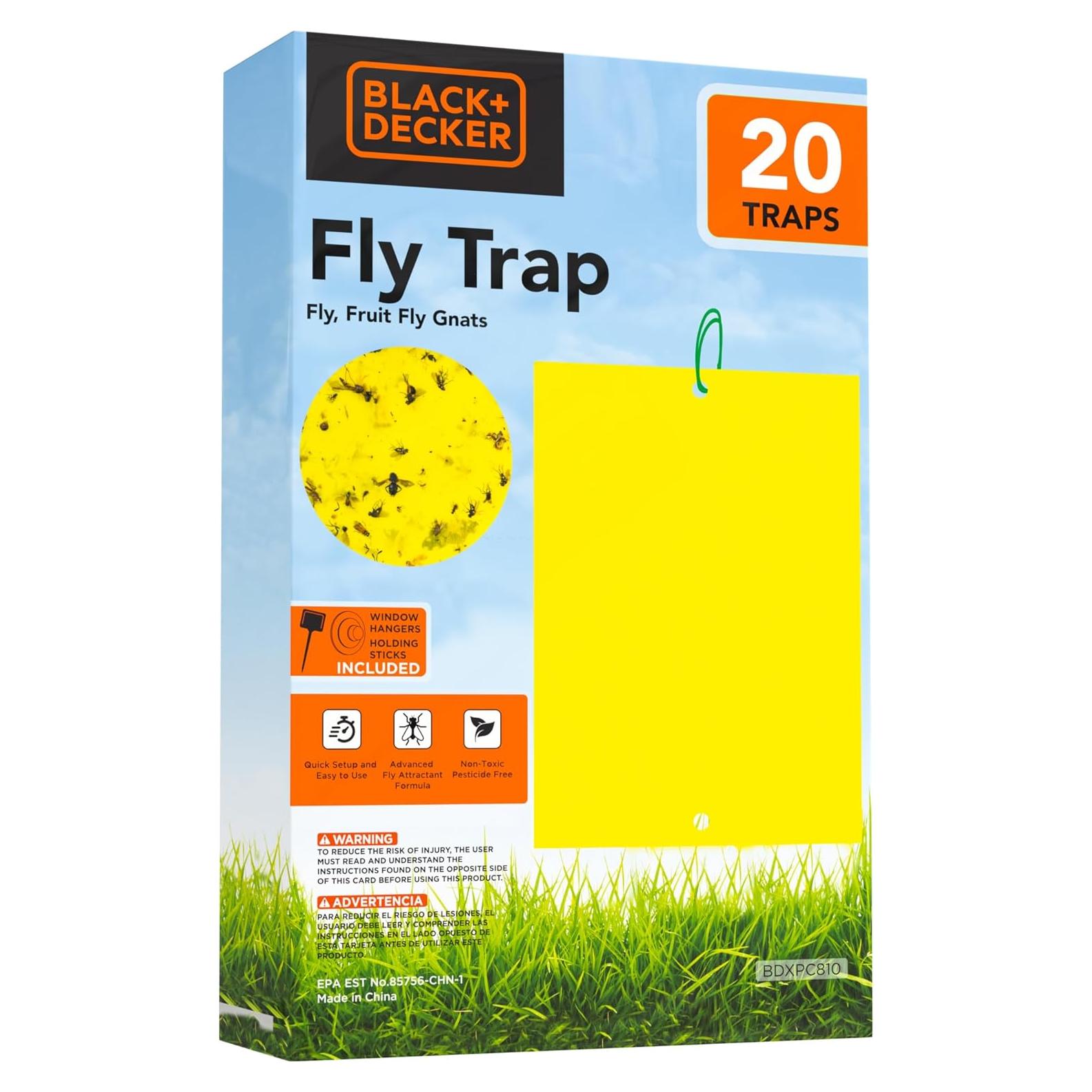 Trampa para Moscas de Fruta BLACK+DECKER 20 Piezas Ecológicas