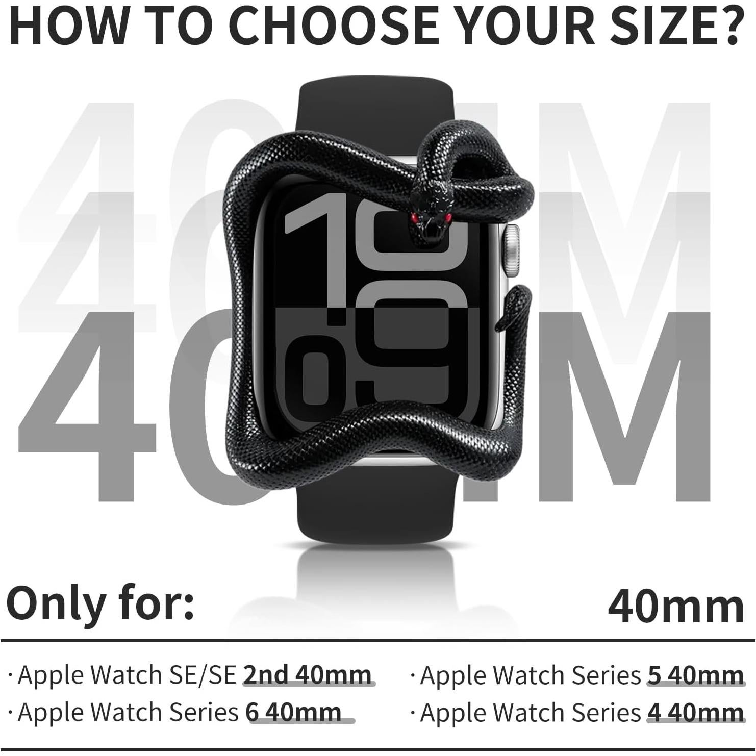 Funda Parachoques Resina Chinber Snake para Apple Watch 40mm