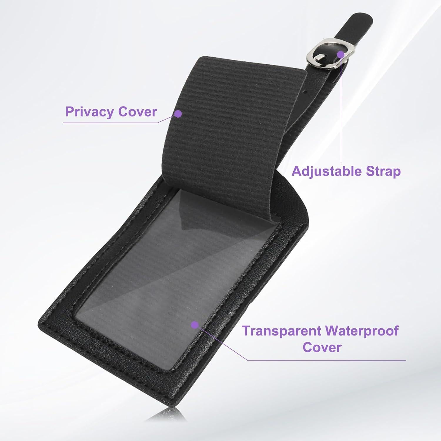 Portadocumentos de Viaje PATIKIL Negro A con Etiqueta de Equipaje