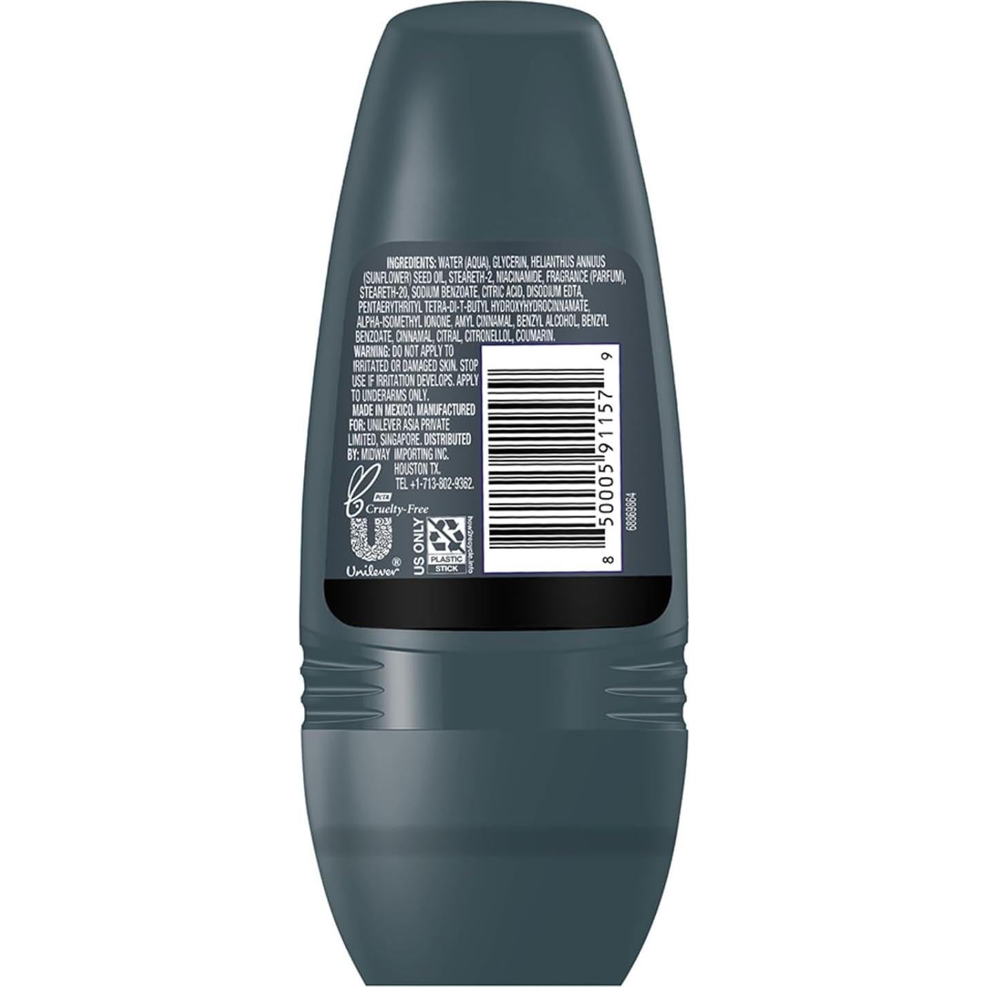 Desodorante Roll On Dove Men+Care Comfort Limpio 50ml x4