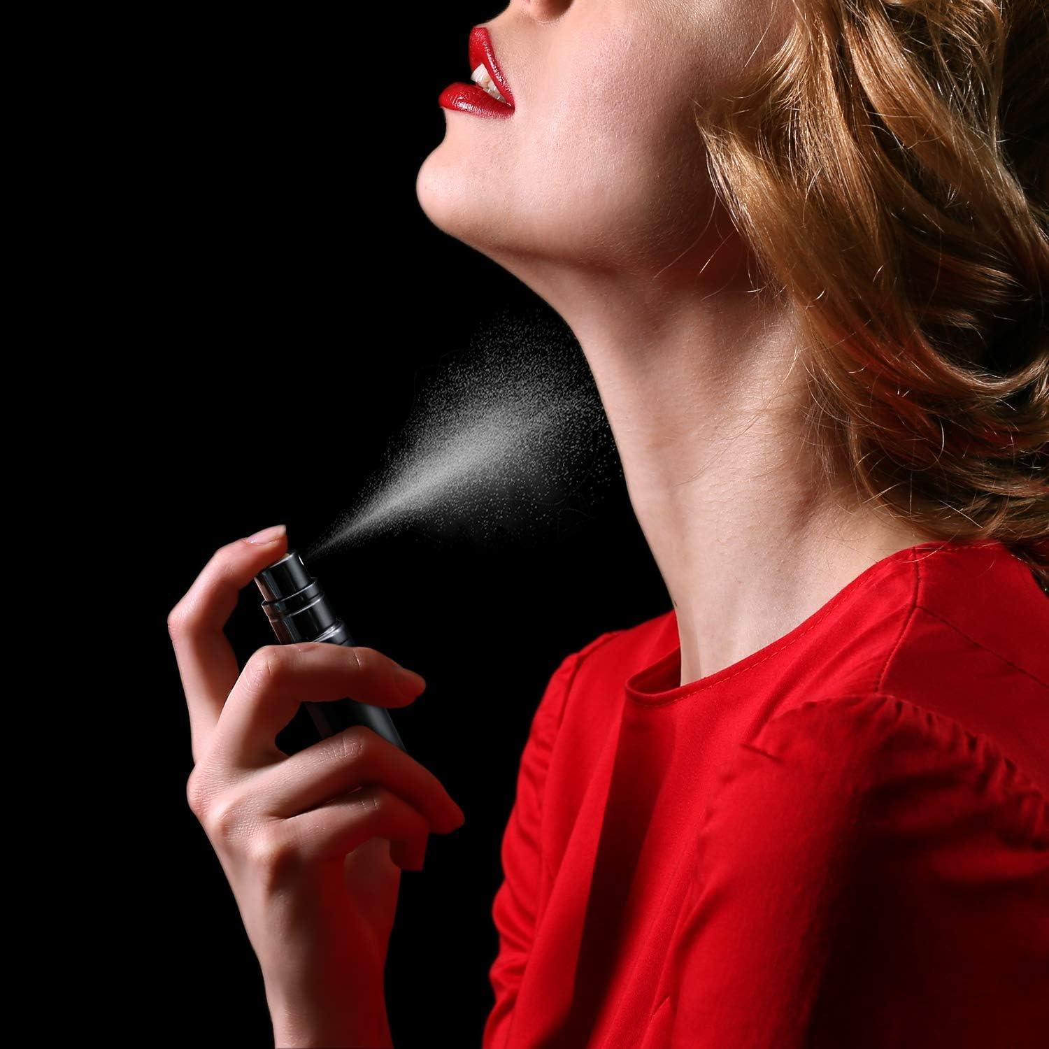 Atomizador de Perfume Recargable Aufew 5ml Negro Portátil