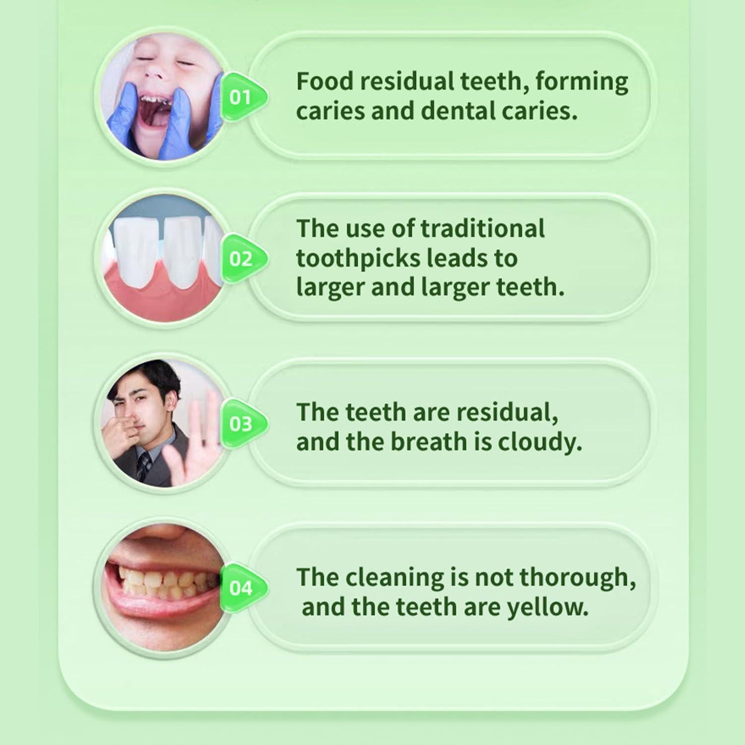 200 Palillos de Hilo Dental Menta Marirao con Estuches de Viaje