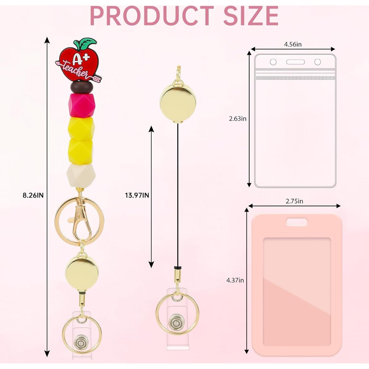 Porta Identificaciones Retráctil Obookey con Lanyard de Silicona