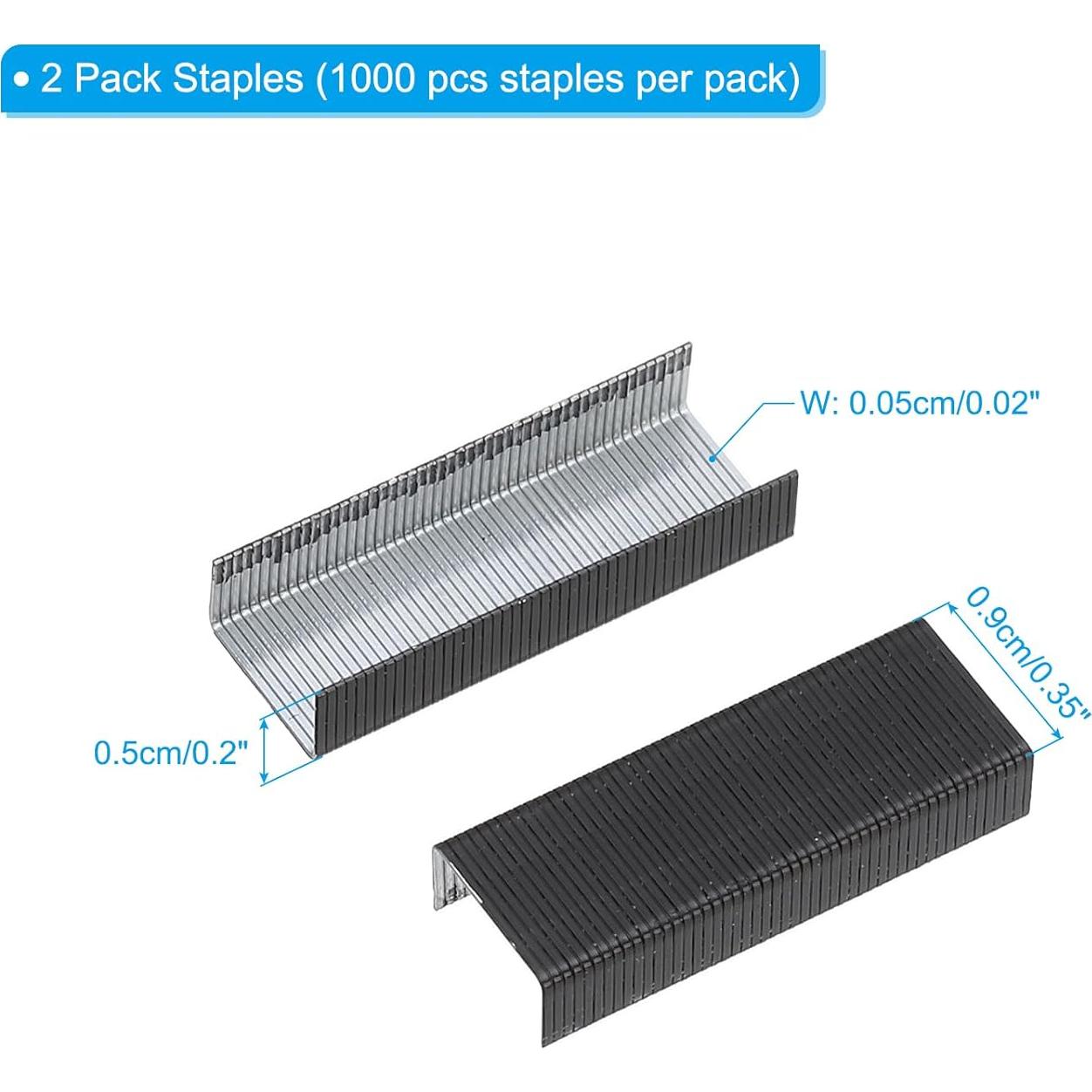Grapas para Grapadora PATIKIL #10 Mini 2 Paquetes 1000 Grapas