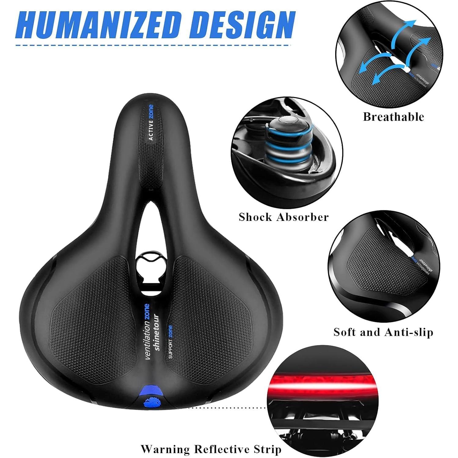 Asiento de Bicicleta Gincleey DLP0017 con Espuma de Memoria