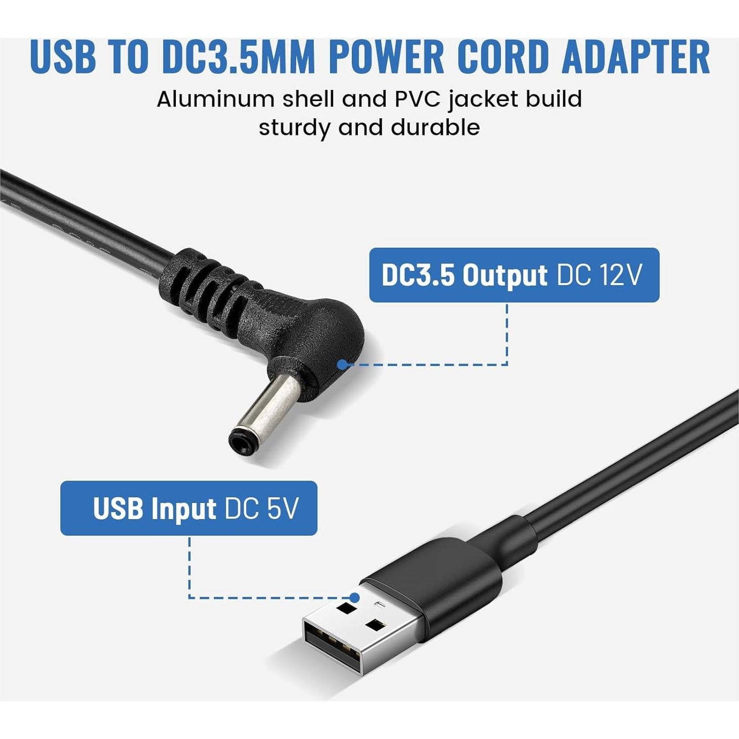 Cable de Cargador USB a DC EWAY para Monitor Furrion 12V