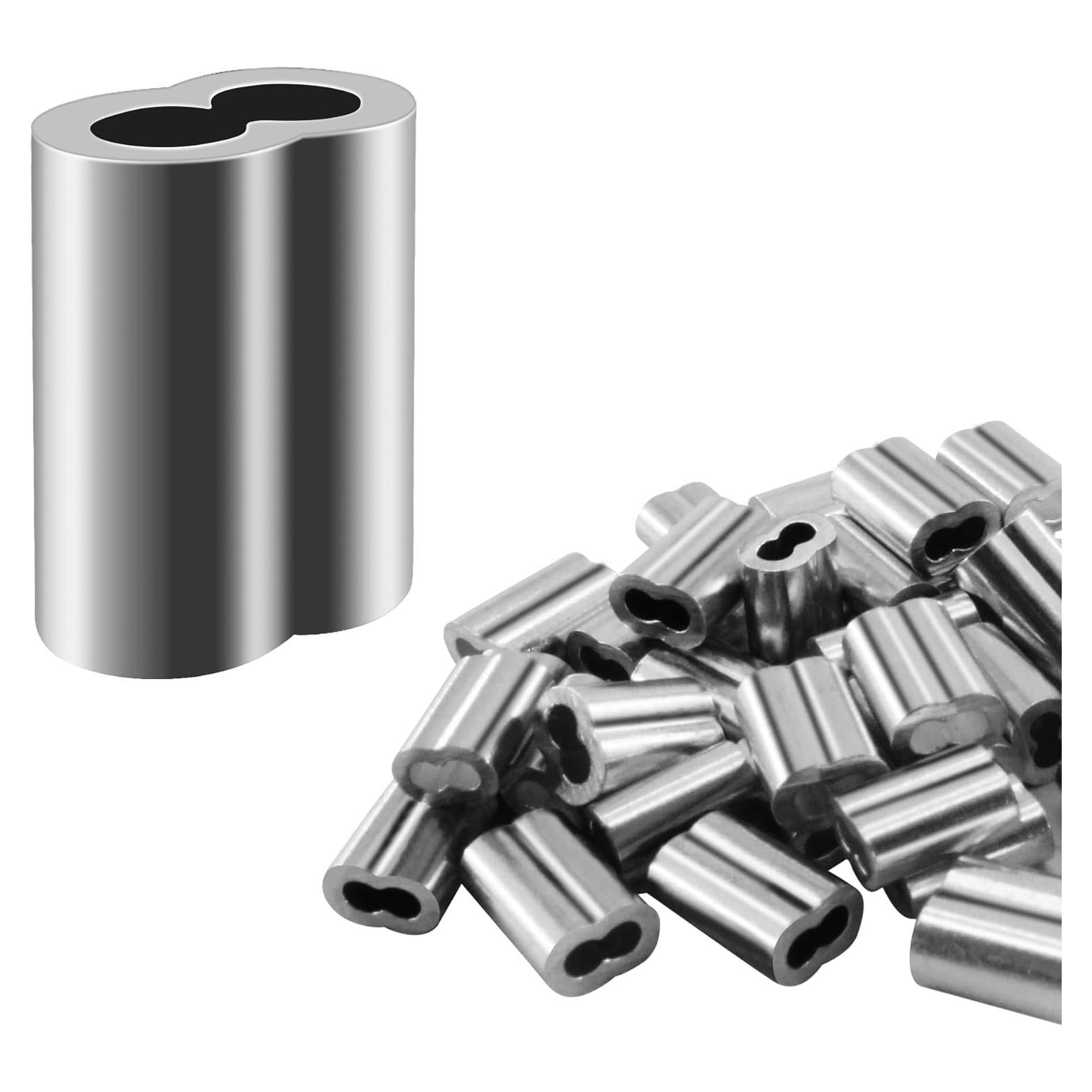 30 Piezas Manguitos de Crimpado de Aluminio Bikykose M6