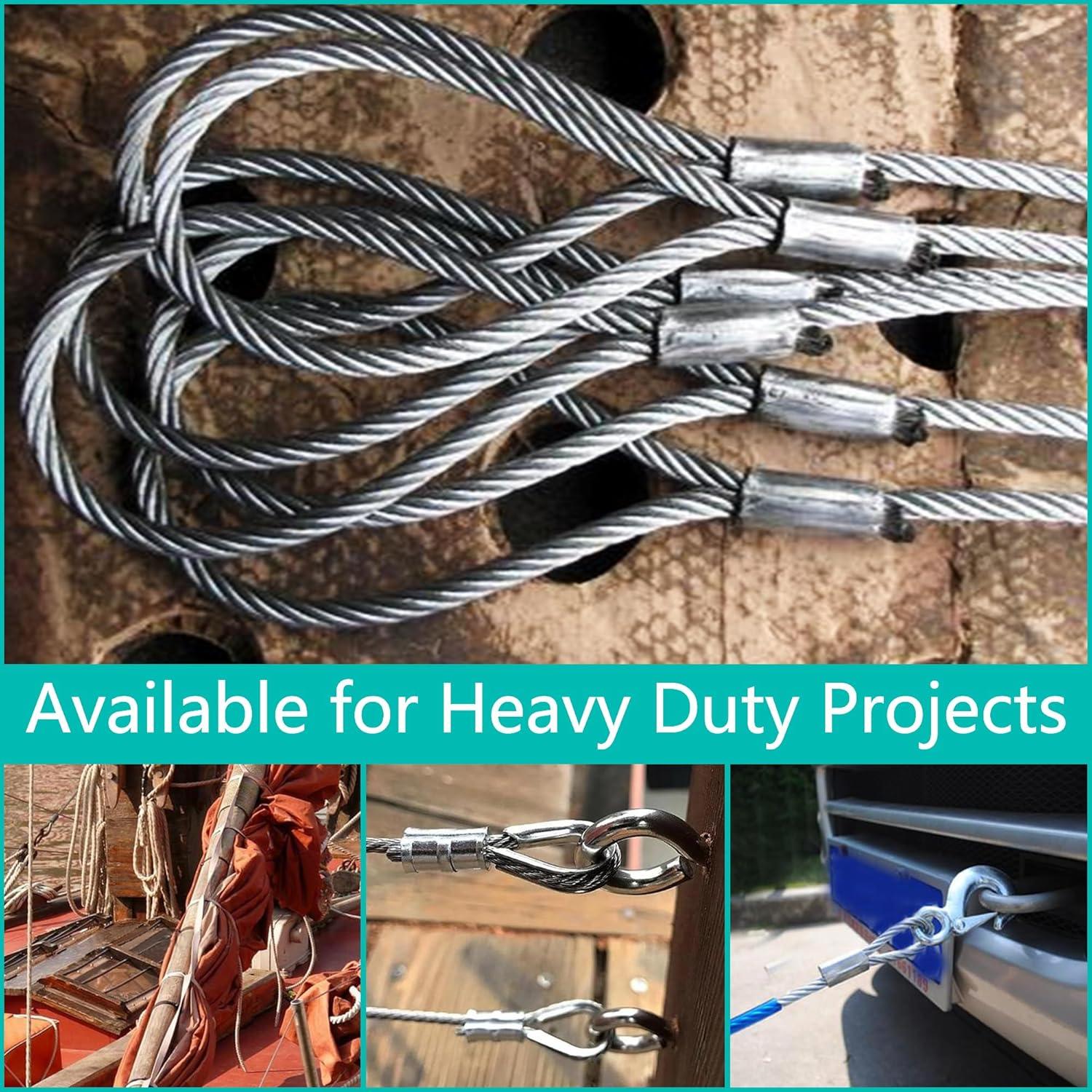 30 Piezas Manguitos de Crimpado de Aluminio Bikykose M6