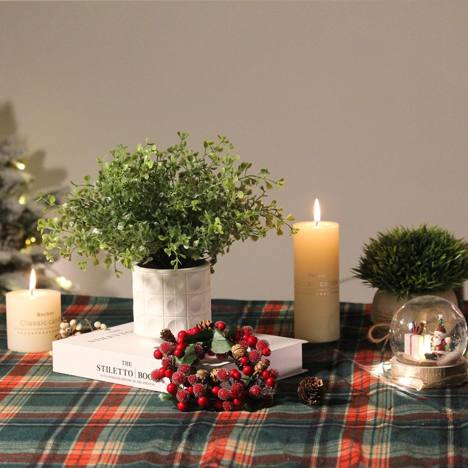 Conjunto de 4 Plantas Artificiales PENGYEE para Decoración Interior