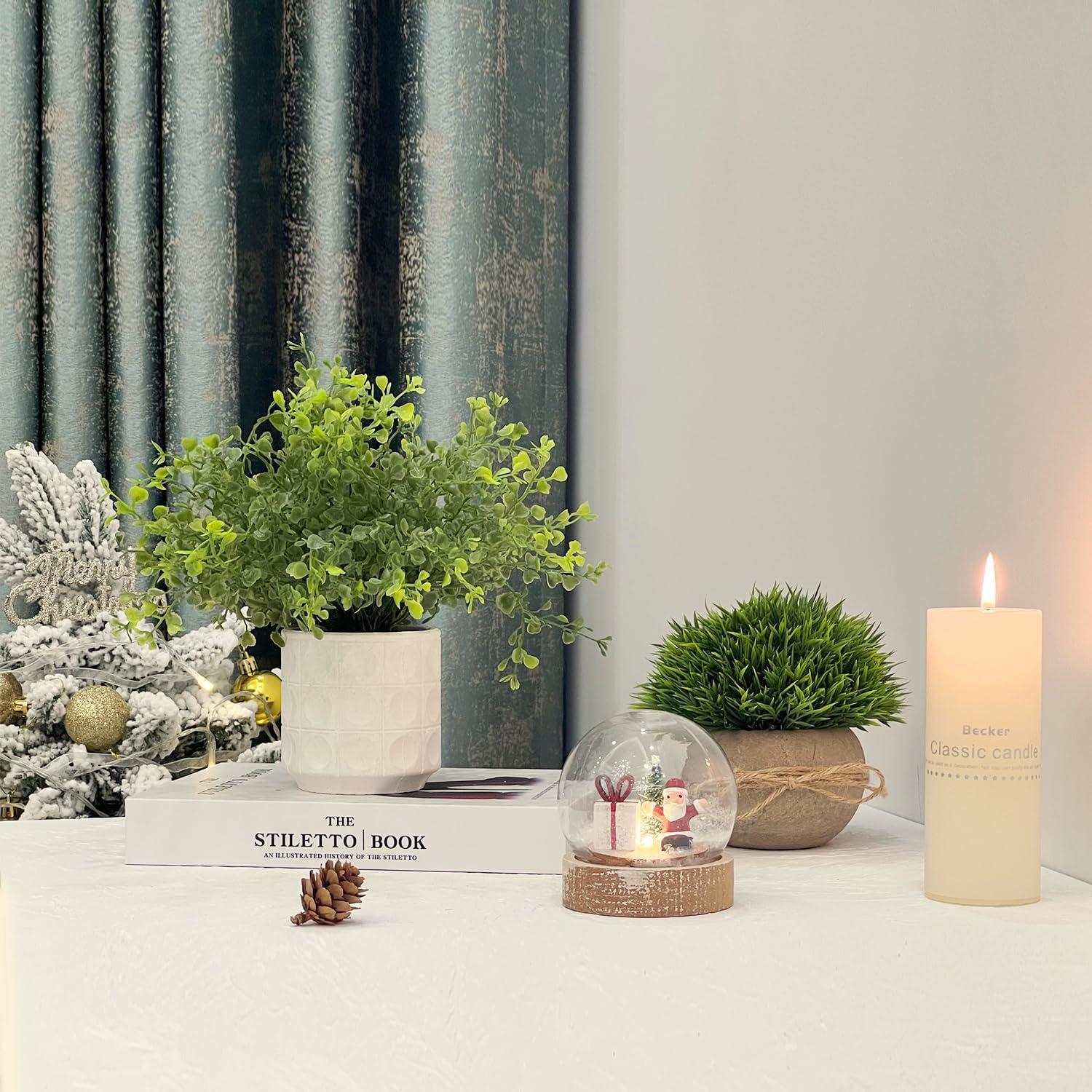 Conjunto de 4 Plantas Artificiales PENGYEE para Decoración Interior