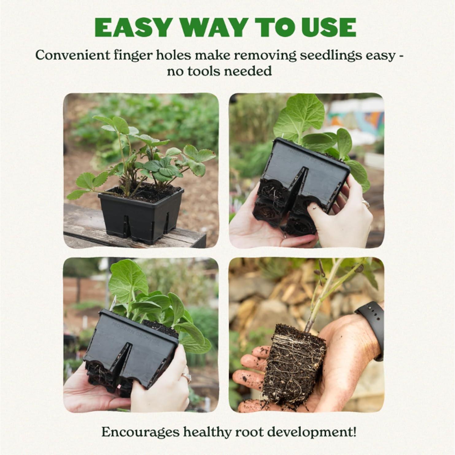 Bandeja de Inicio de Semillas Epic Gardening - 8 Celdas 7.62 cm