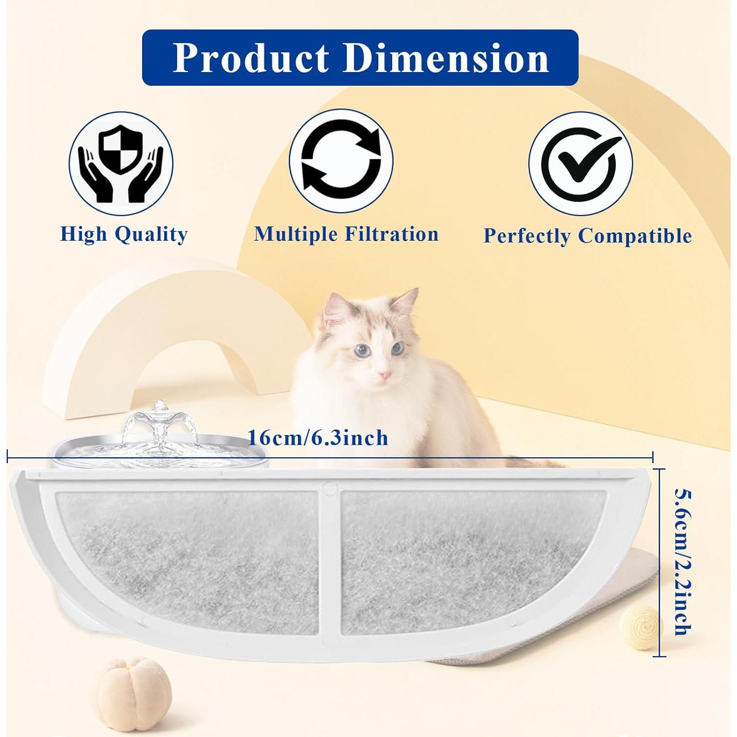 10 Filtros de Reemplazo Vofiiln para Fuente de Agua Mascotas