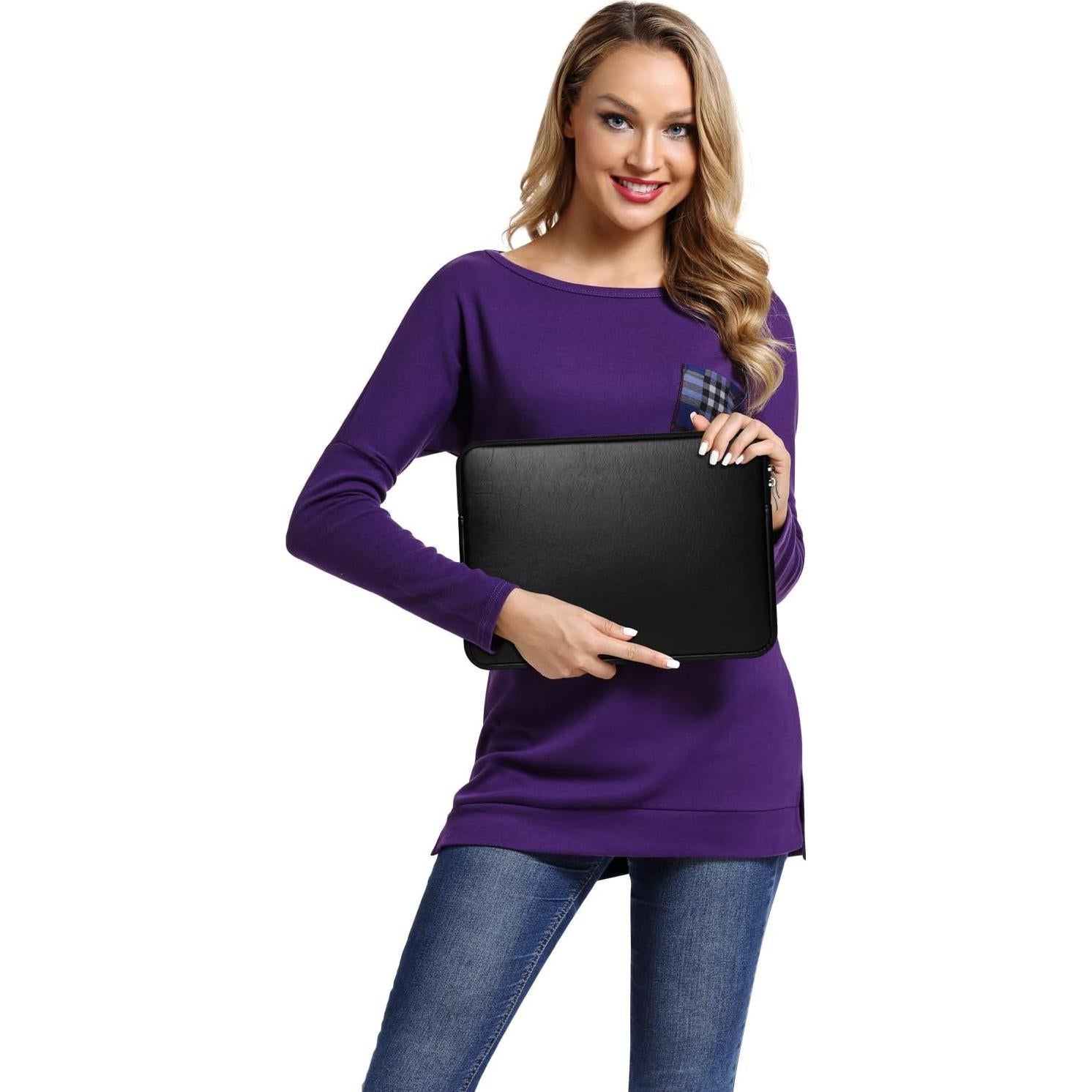 Funda para Laptop CCPK de Cuero PU 11.6" Negro