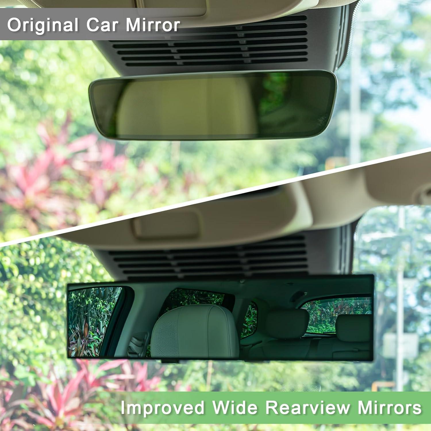 Espejo Retrovisor Convexo Panorámico BOOMIBOO 30 cm Antideslumbrante
